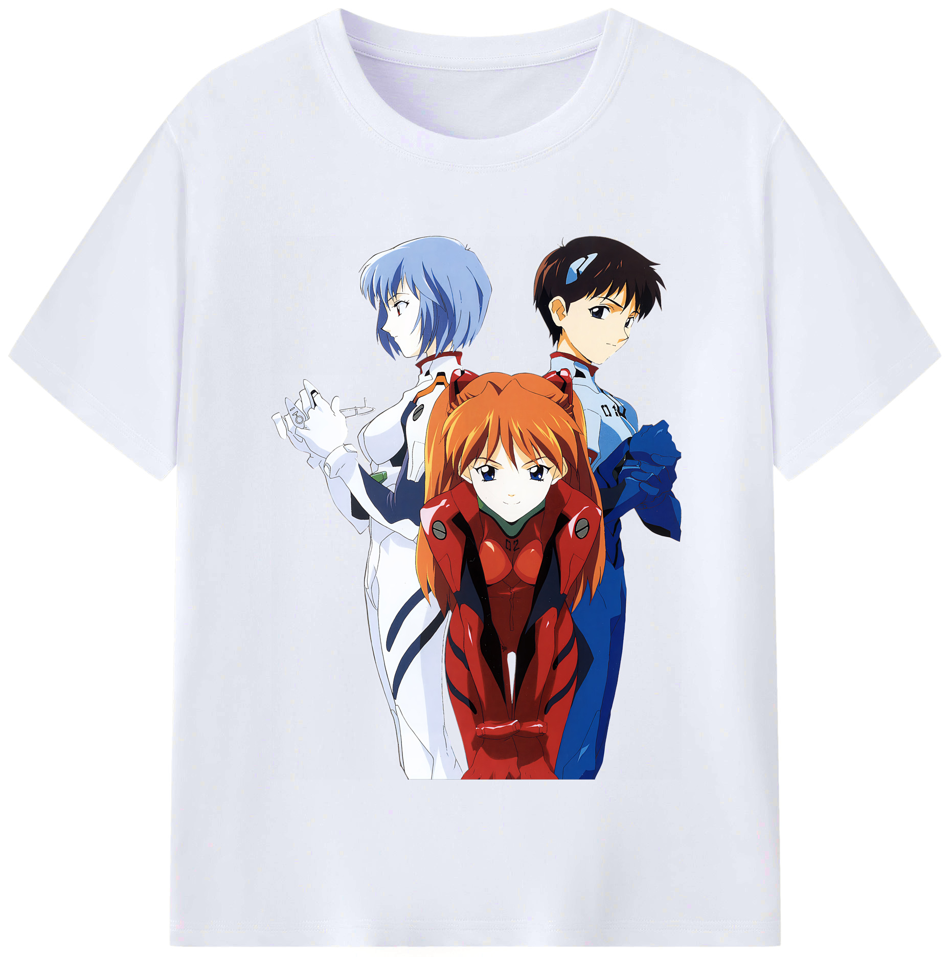 （画像用） EVA 新世紀エヴァンゲリオン レディースカジュアルプリントTシャツ（綿100％）