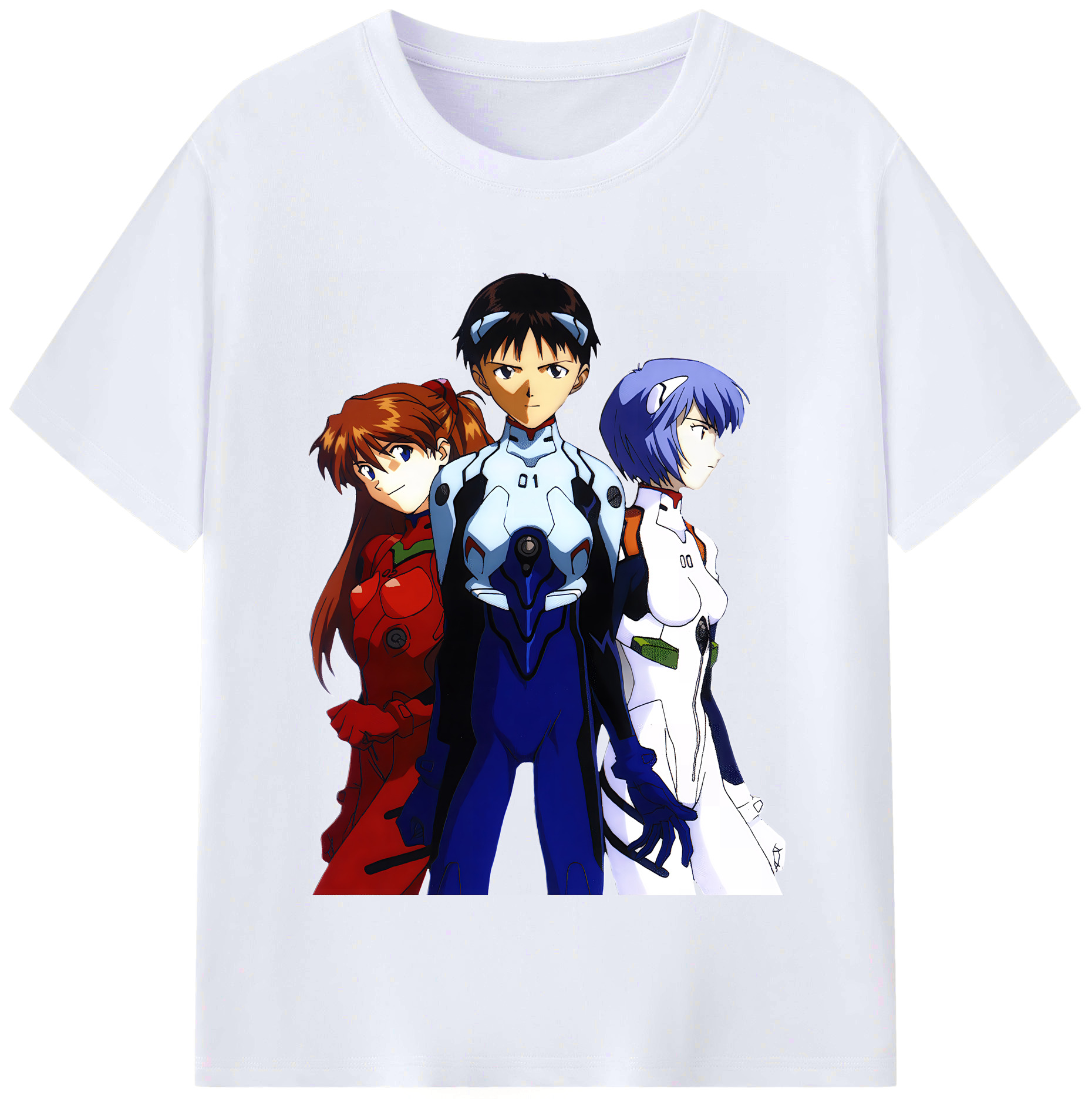 （画像用） EVA 新世紀エヴァンゲリオン レディースカジュアルプリントTシャツ（綿100％）