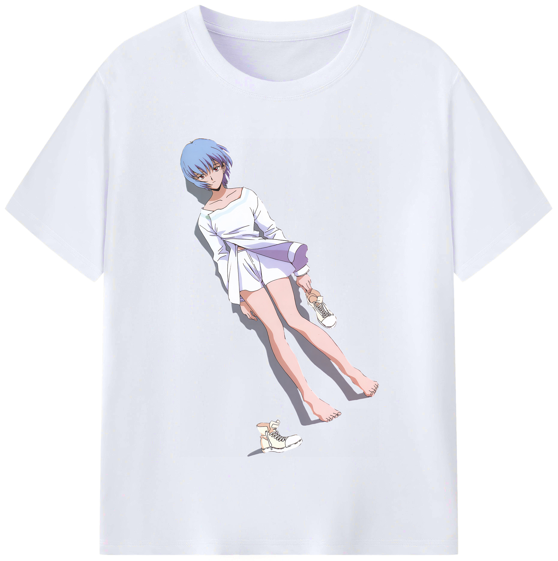 （画像用） EVA 新世紀エヴァンゲリオン レディースカジュアルプリントTシャツ（綿100％）