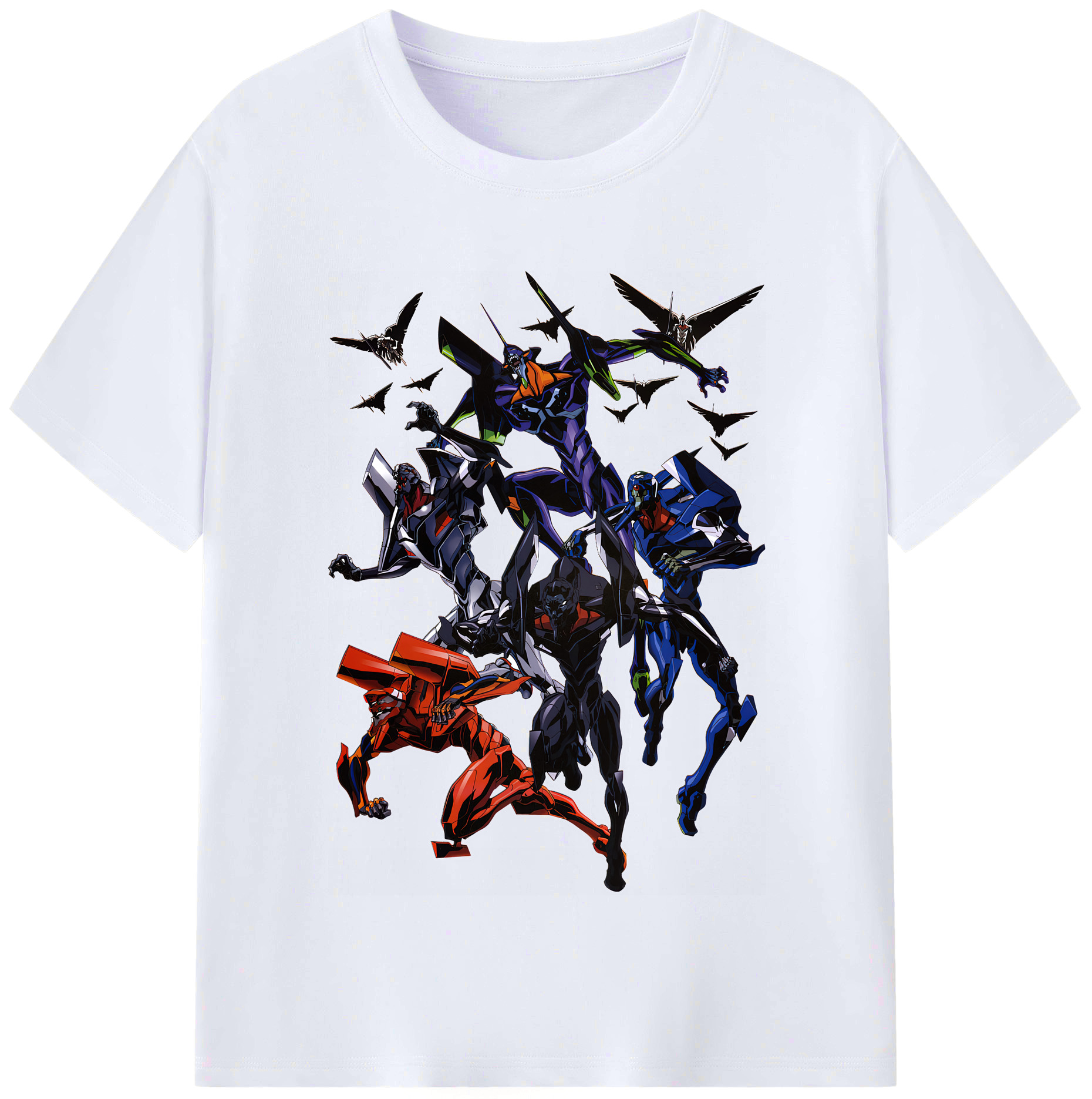 （画像用） EVA 新世紀エヴァンゲリオン レディースカジュアルプリントTシャツ（綿100％）