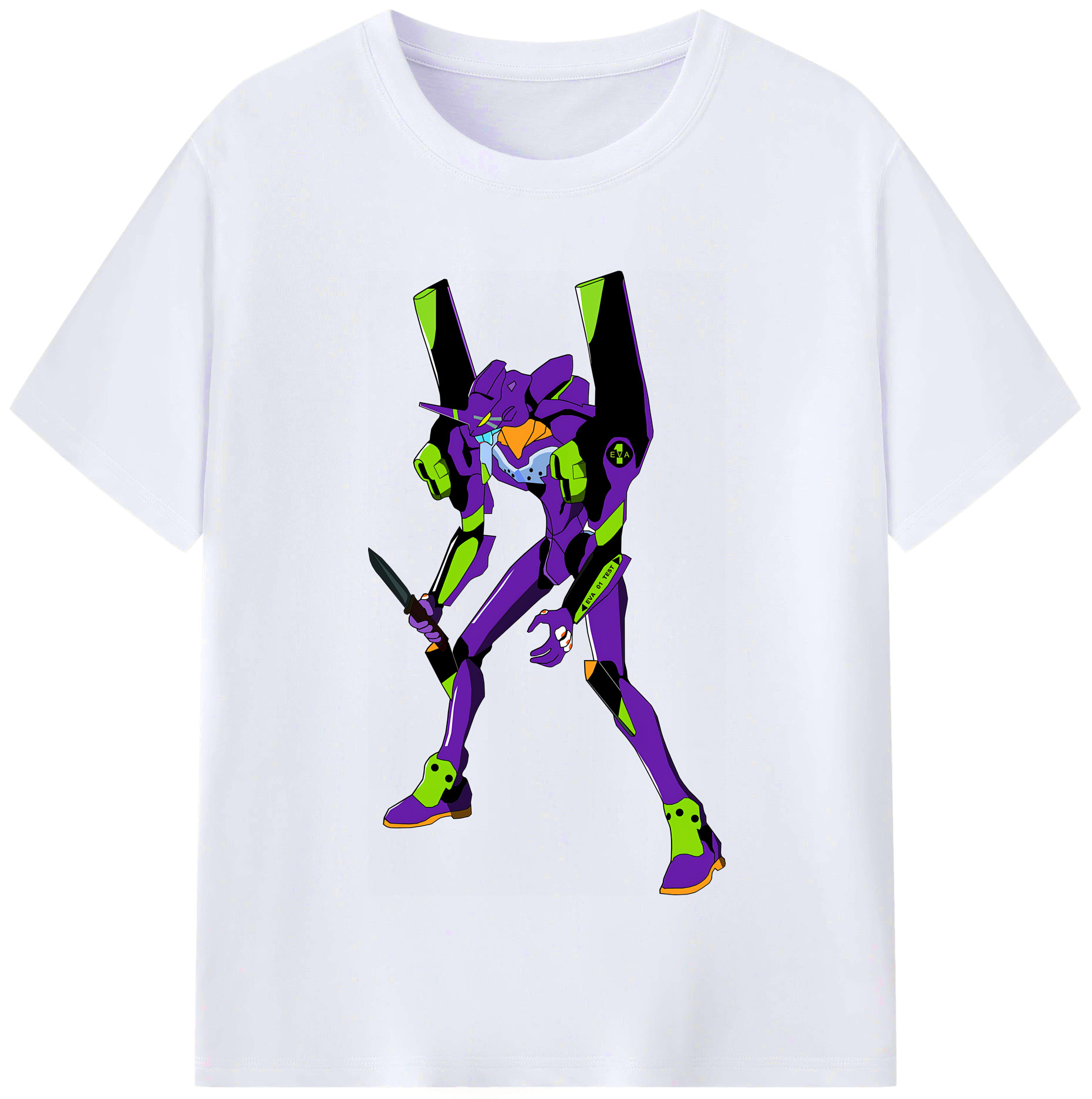 （画像用） EVA 新世紀エヴァンゲリオン レディースカジュアルプリントTシャツ（綿100％）