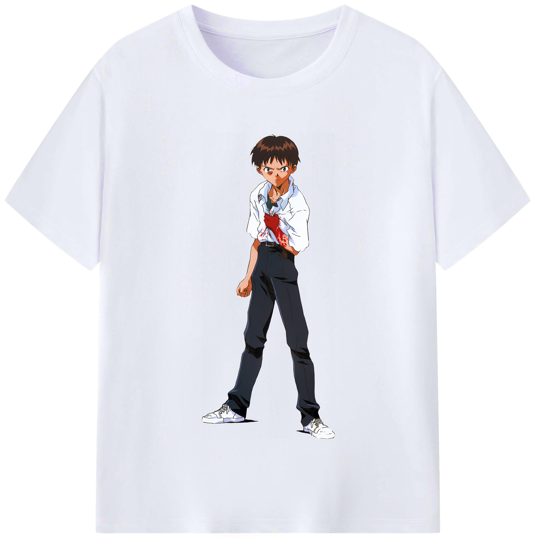 （画像用） EVA 新世紀エヴァンゲリオン レディースカジュアルプリントTシャツ（綿100％）