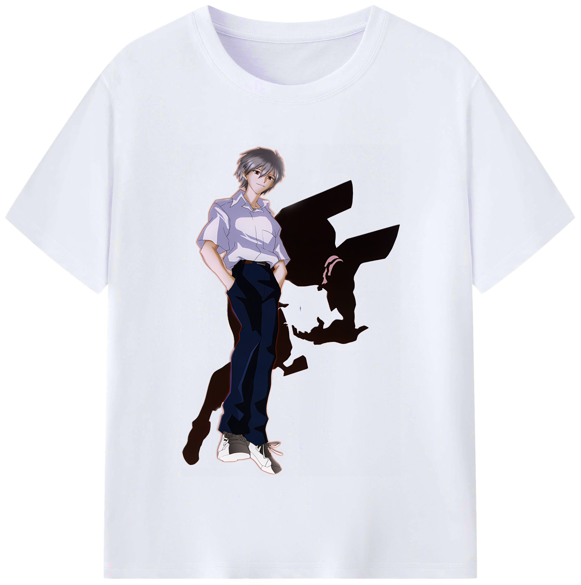 （画像用） EVA 新世紀エヴァンゲリオン レディースカジュアルプリントTシャツ（綿100％）