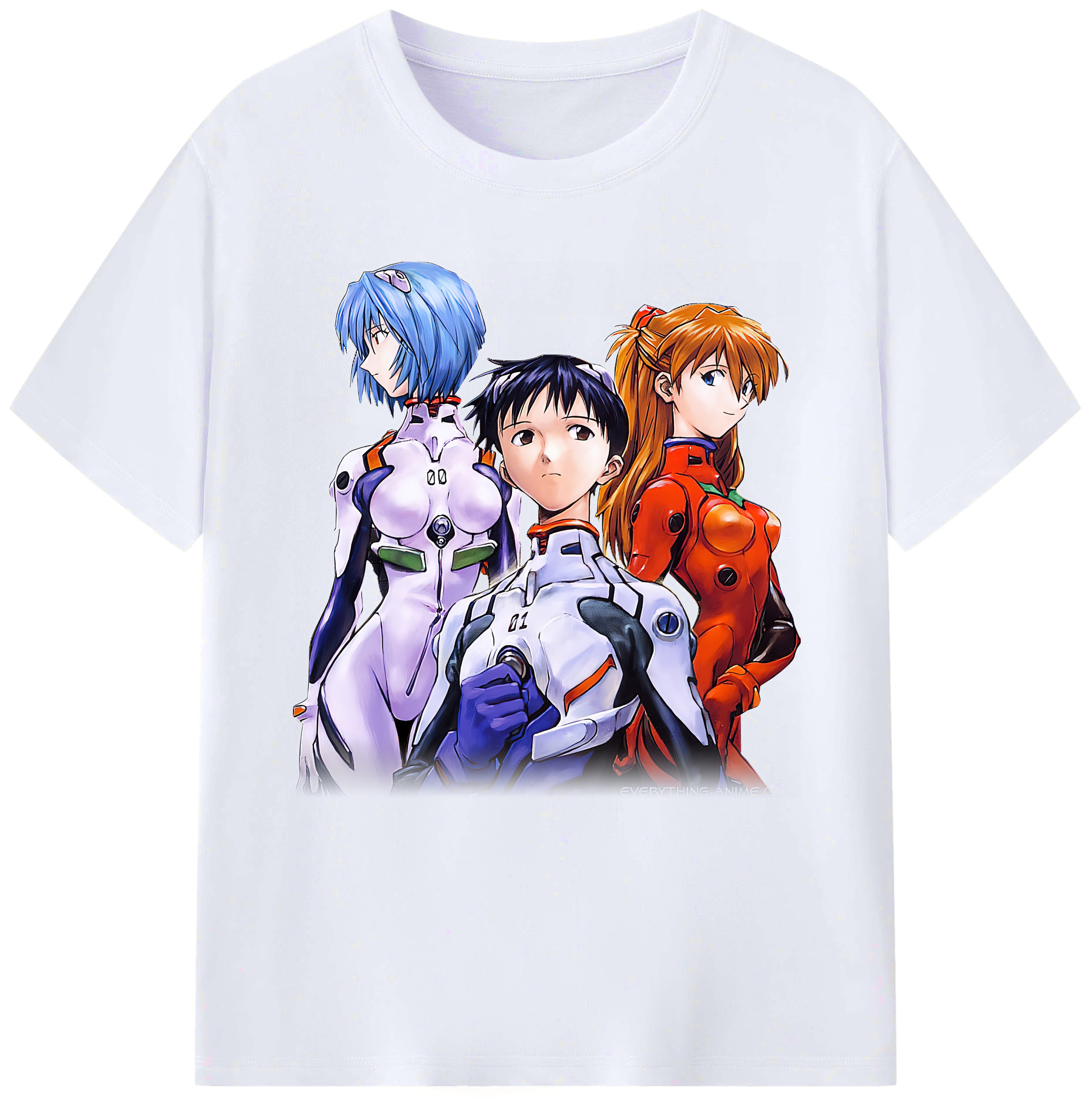 （画像用） EVA 新世紀エヴァンゲリオン レディースカジュアルプリントTシャツ（綿100％）