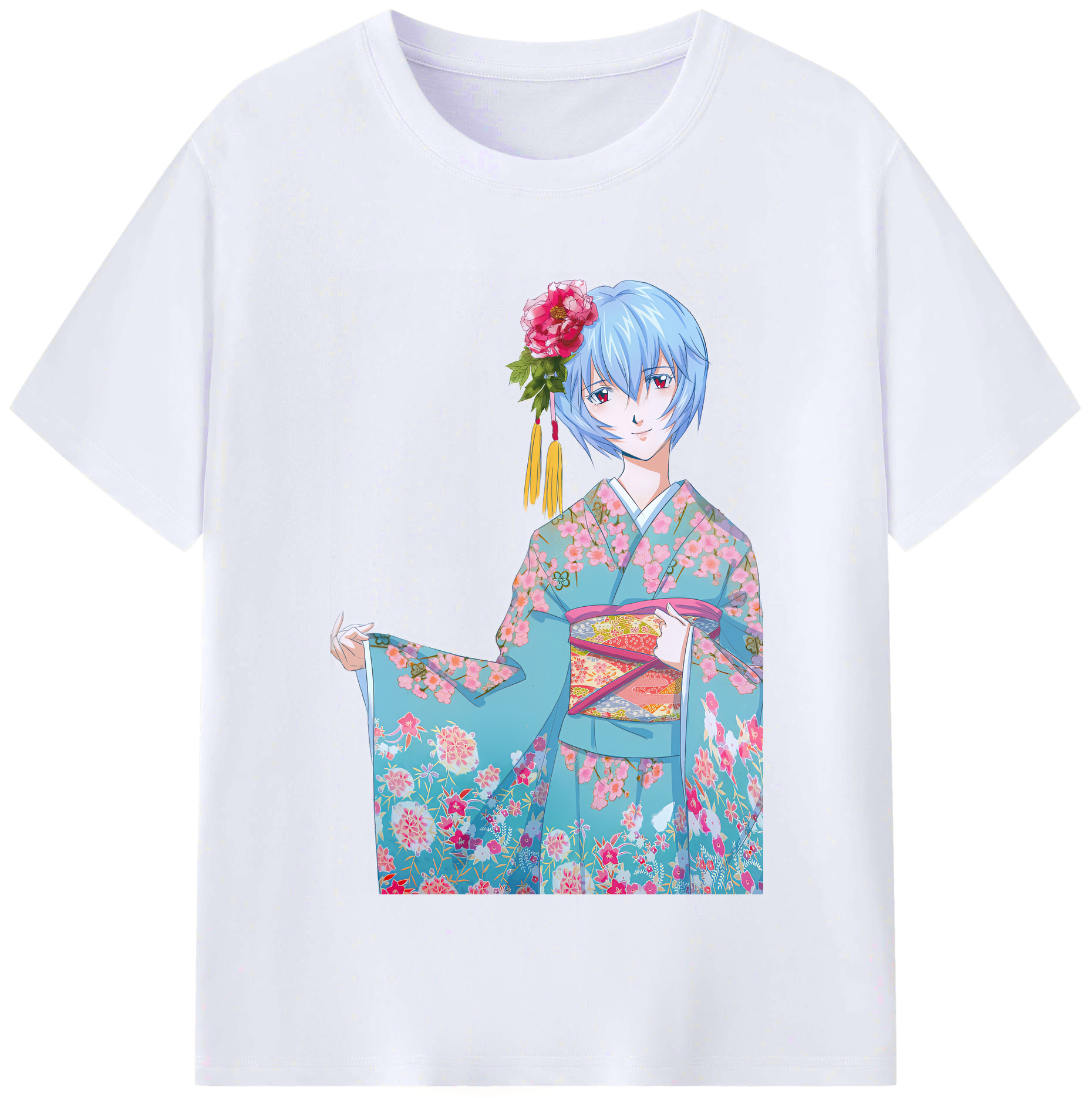 （画像用） EVA 新世紀エヴァンゲリオン レディースカジュアルプリントTシャツ（綿100％）