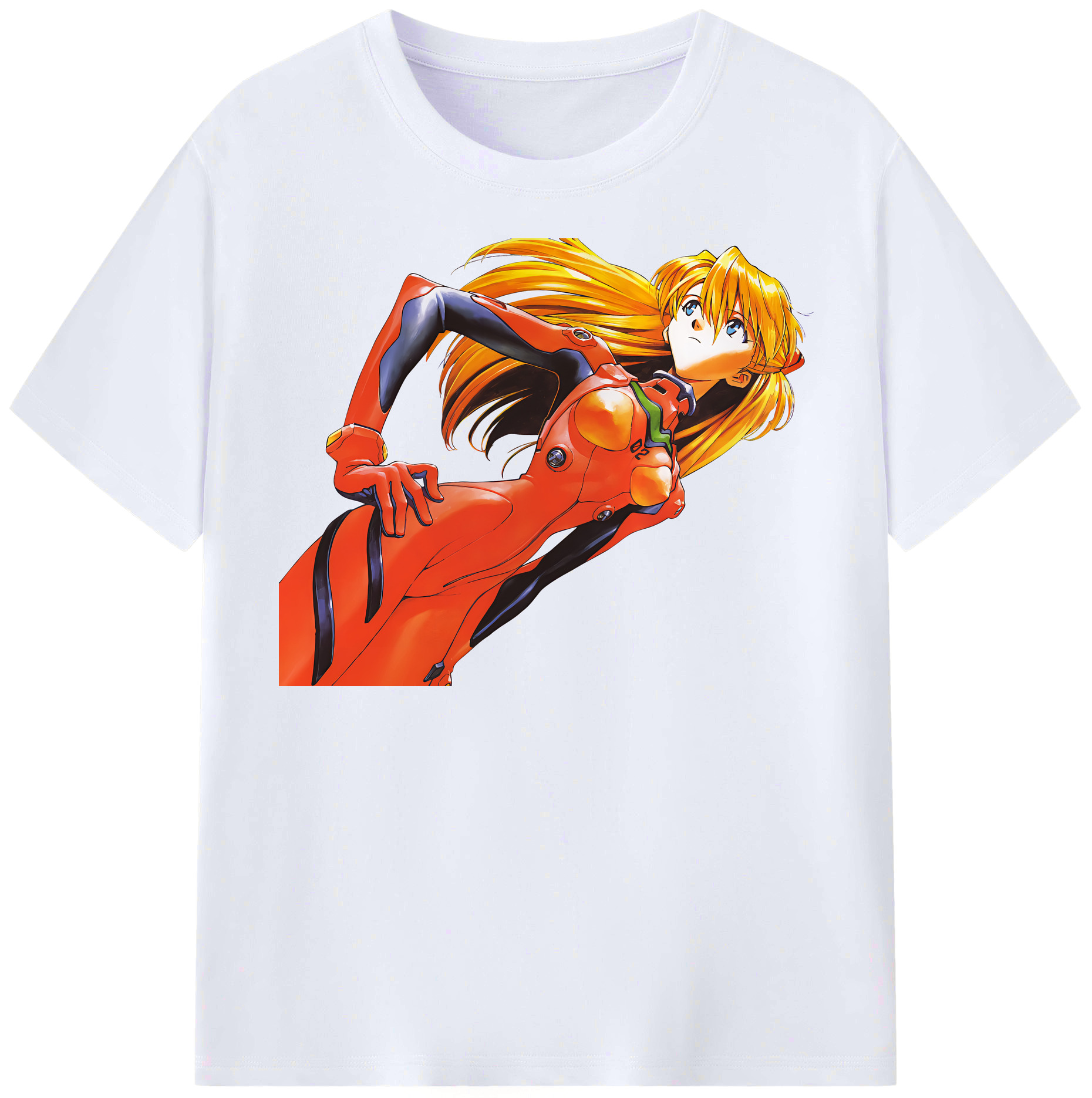 （画像用） EVA 新世紀エヴァンゲリオン レディースカジュアルプリントTシャツ（綿100％）