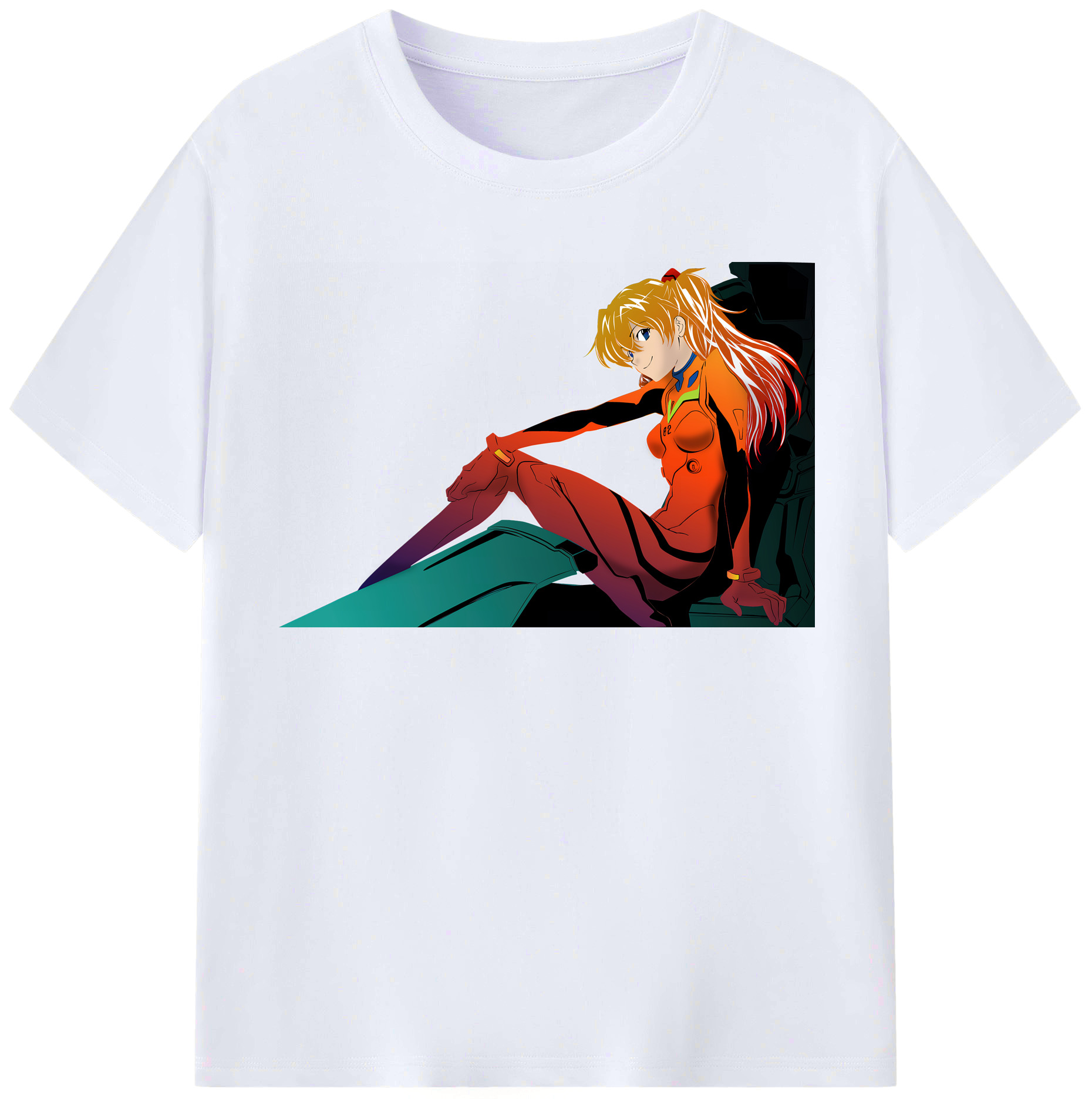 （画像用） EVA 新世紀エヴァンゲリオン レディースカジュアルプリントTシャツ（綿100％）