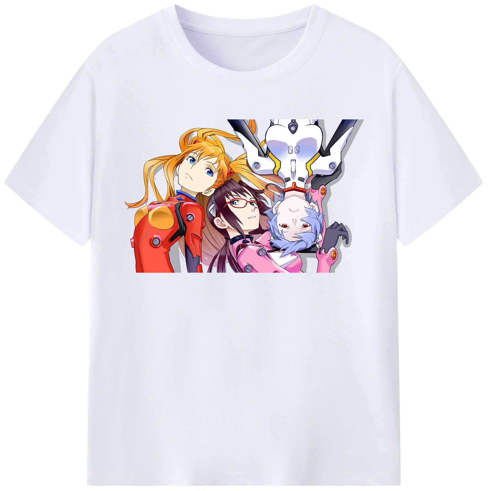 （画像用） EVA 新世紀エヴァンゲリオン レディースカジュアルプリントTシャツ（綿100％）