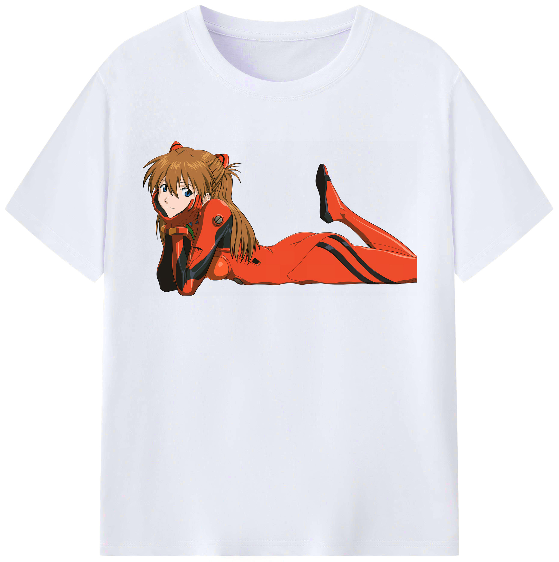 （画像用） EVA 新世紀エヴァンゲリオン レディースカジュアルプリントTシャツ（綿100％）
