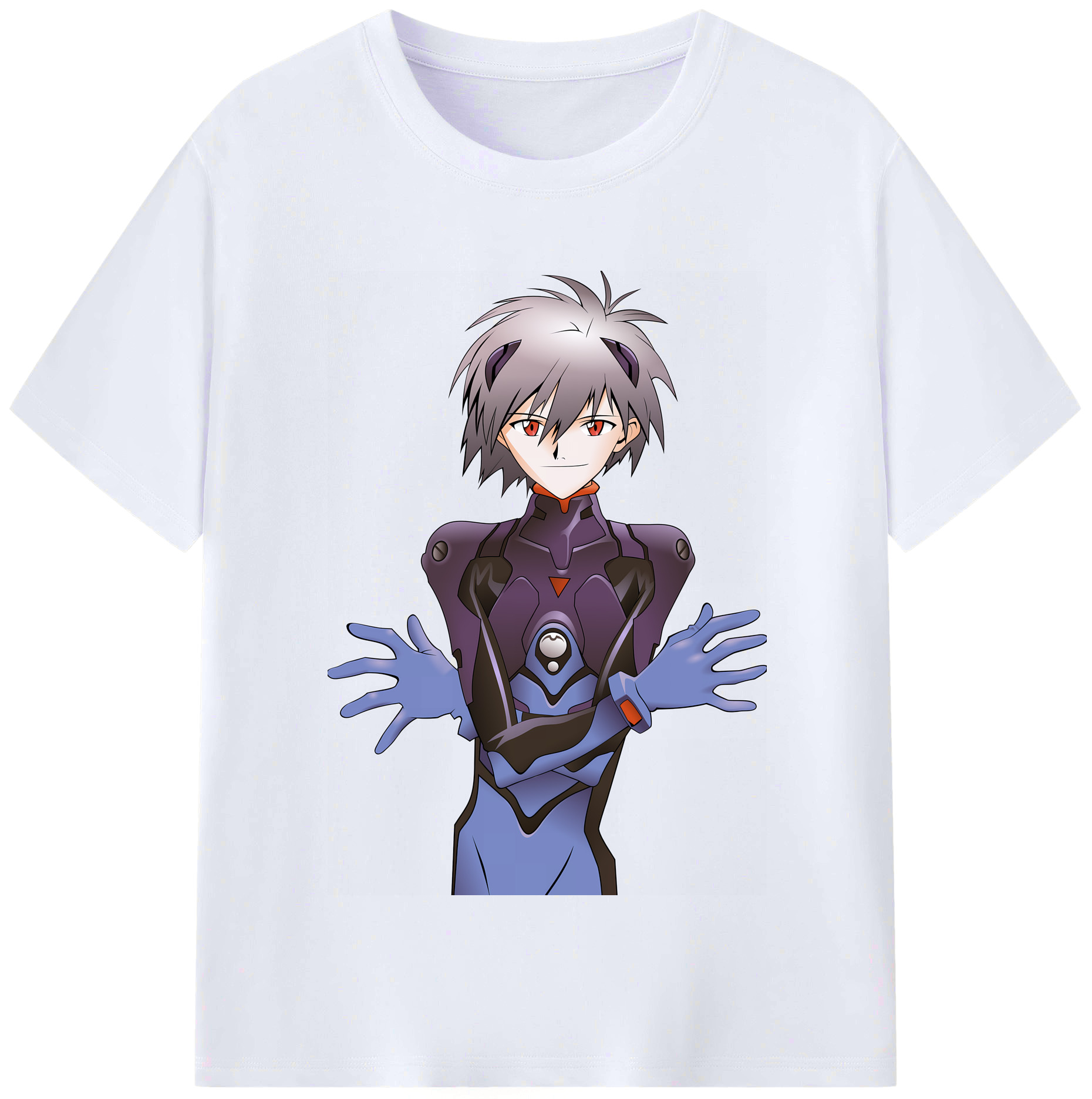 （画像用） EVA 新世紀エヴァンゲリオン レディースカジュアルプリントTシャツ（綿100％）