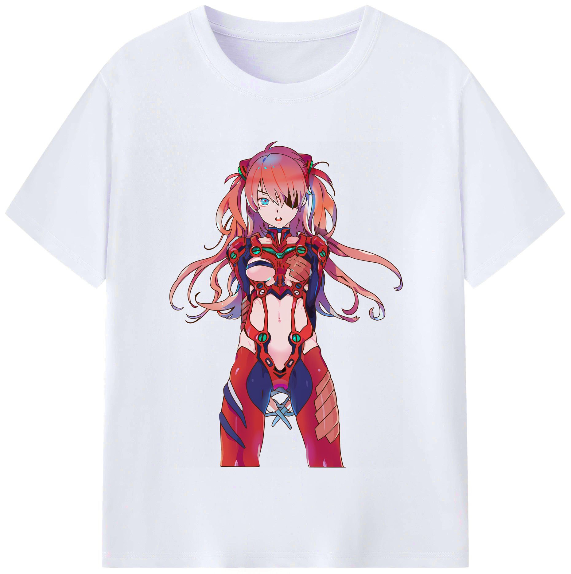 （画像用） EVA 新世紀エヴァンゲリオン レディースカジュアルプリントTシャツ（綿100％）