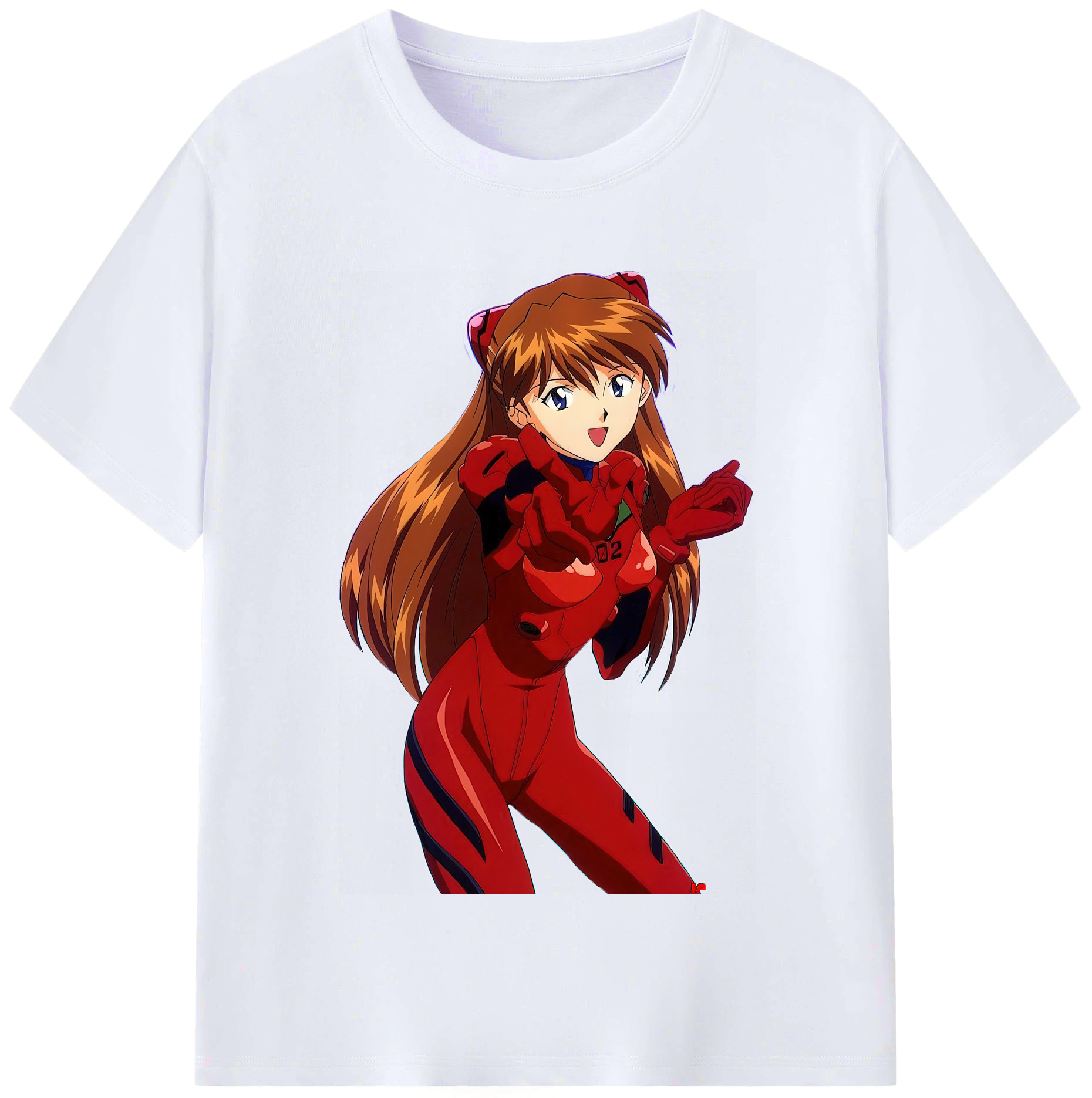 （画像用） EVA 新世紀エヴァンゲリオン レディースカジュアルプリントTシャツ（綿100％）
