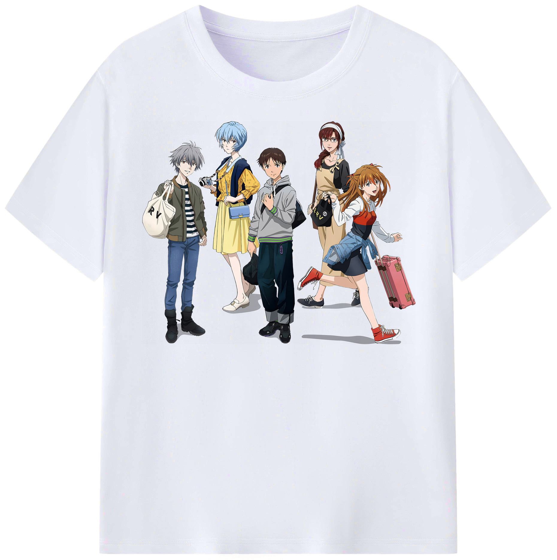 （画像用） EVA 新世紀エヴァンゲリオン レディースカジュアルプリントTシャツ（綿100％）
