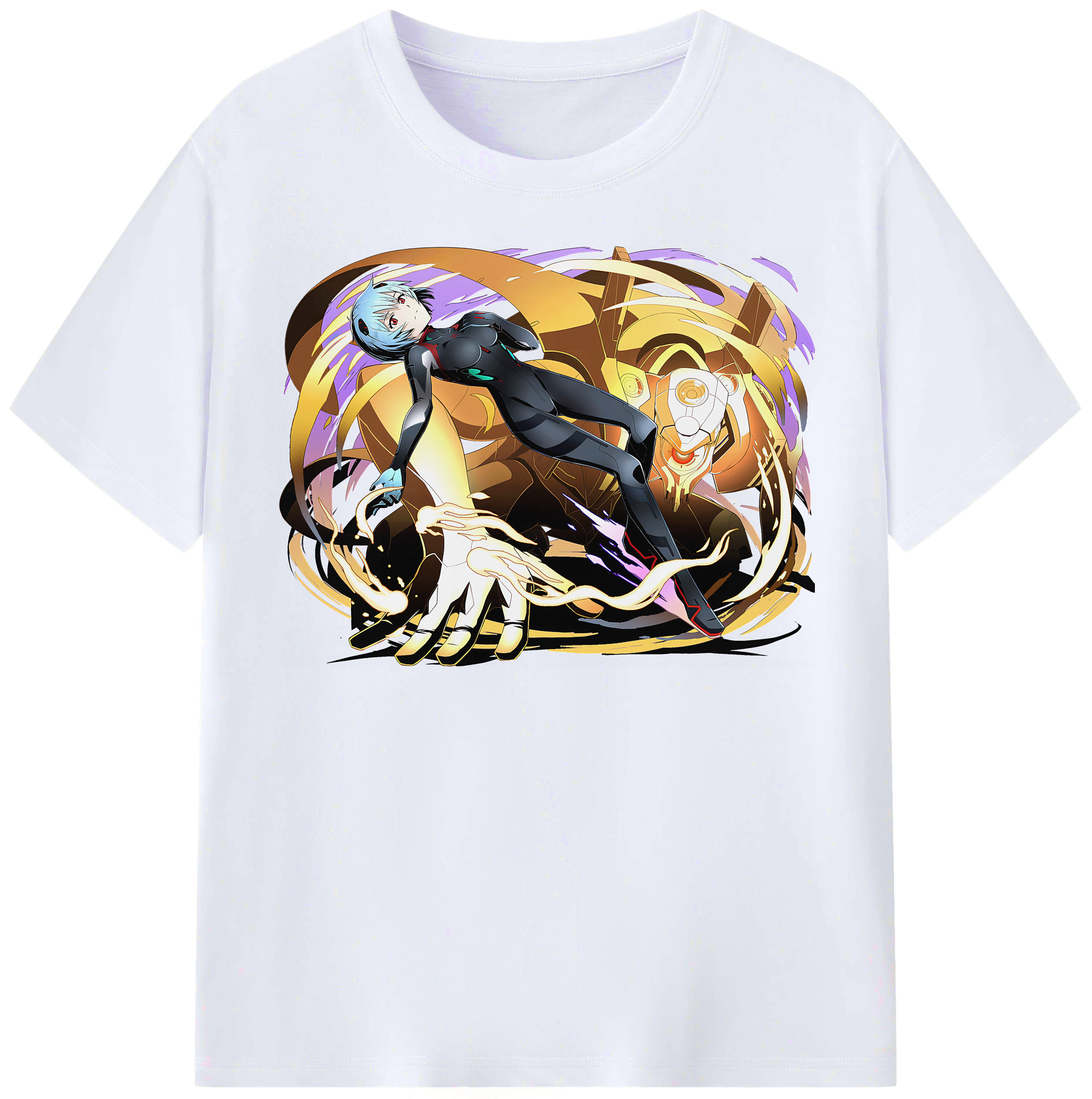 （画像用） EVA 新世紀エヴァンゲリオン レディースカジュアルプリントTシャツ（綿100％）