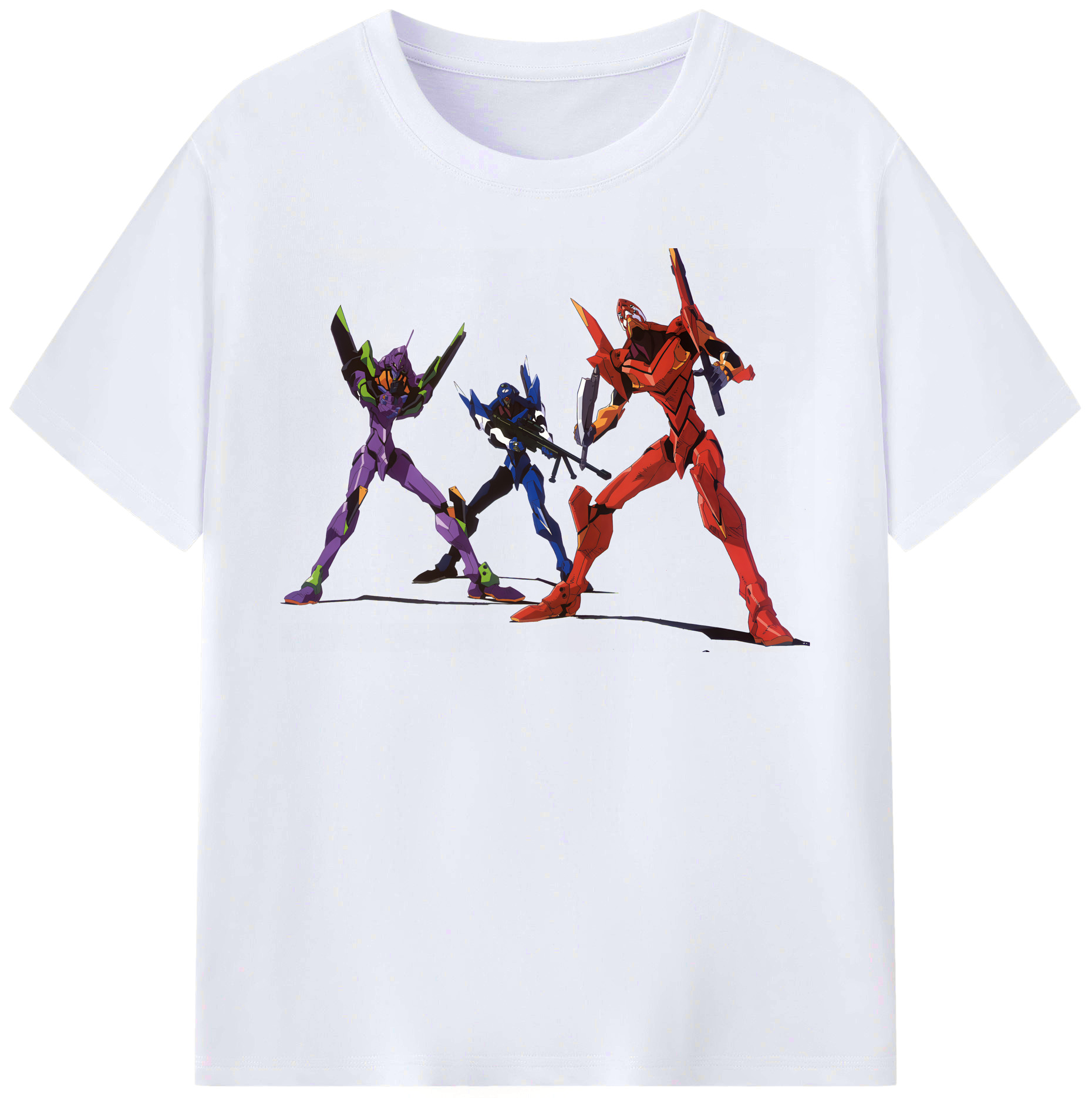 （画像用） EVA 新世紀エヴァンゲリオン レディースカジュアルプリントTシャツ（綿100％）