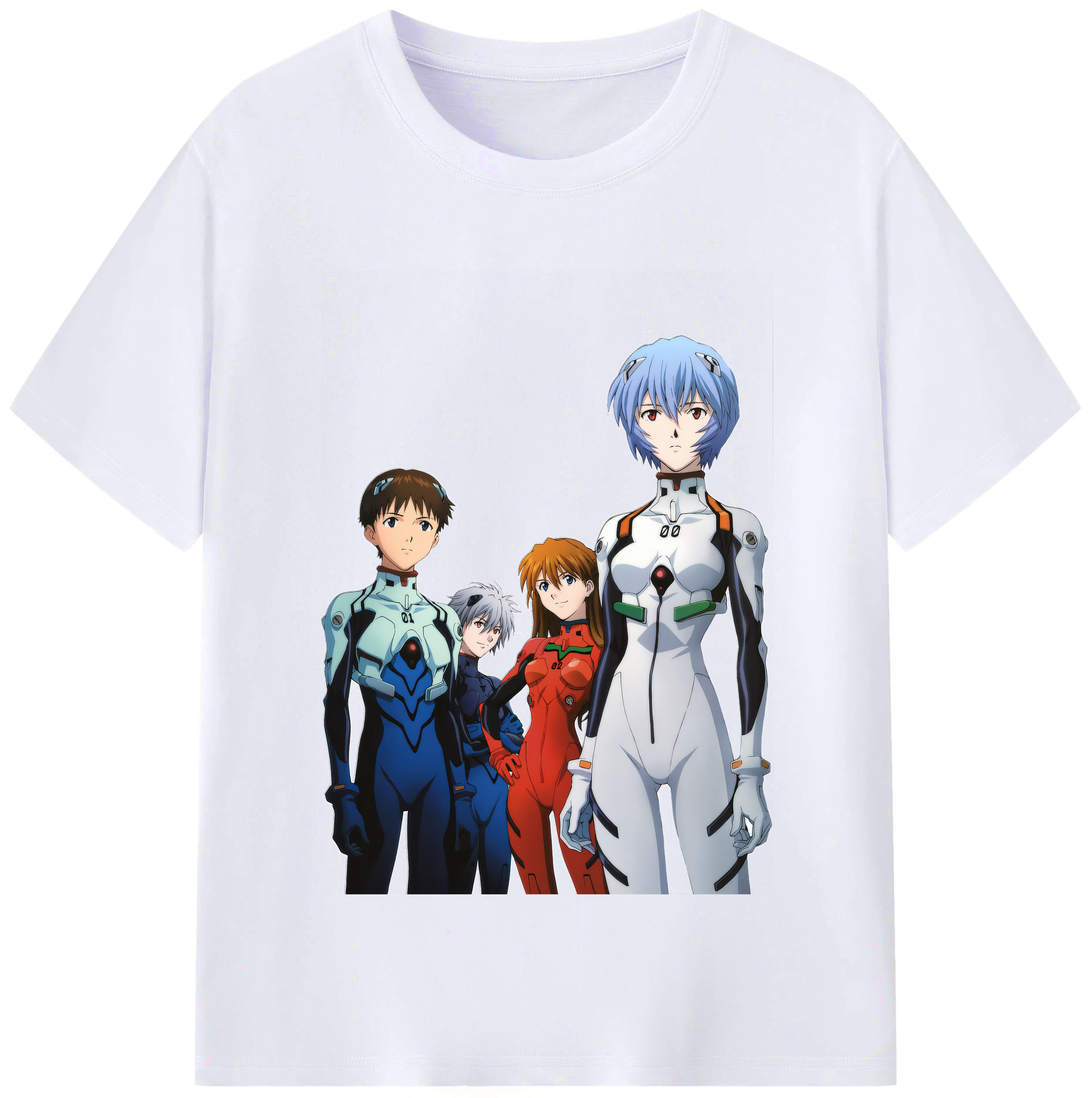 （画像用） EVA 新世紀エヴァンゲリオン レディースカジュアルプリントTシャツ（綿100％）