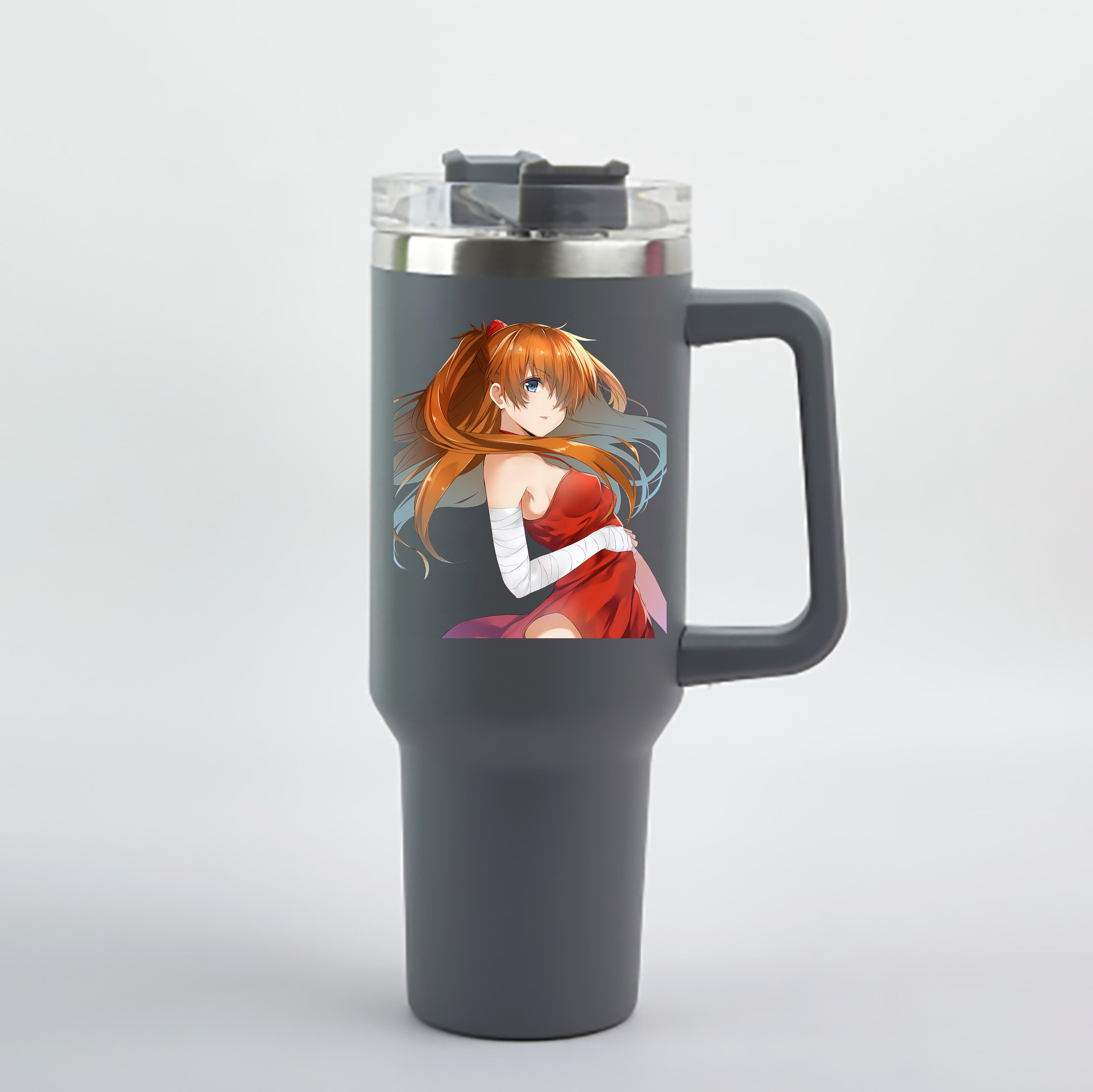 （画像用） EVA 新世紀エヴァンゲリオン 1200mL車用タンブラー - クリスタルステッカー（プラスチックストロー付き）