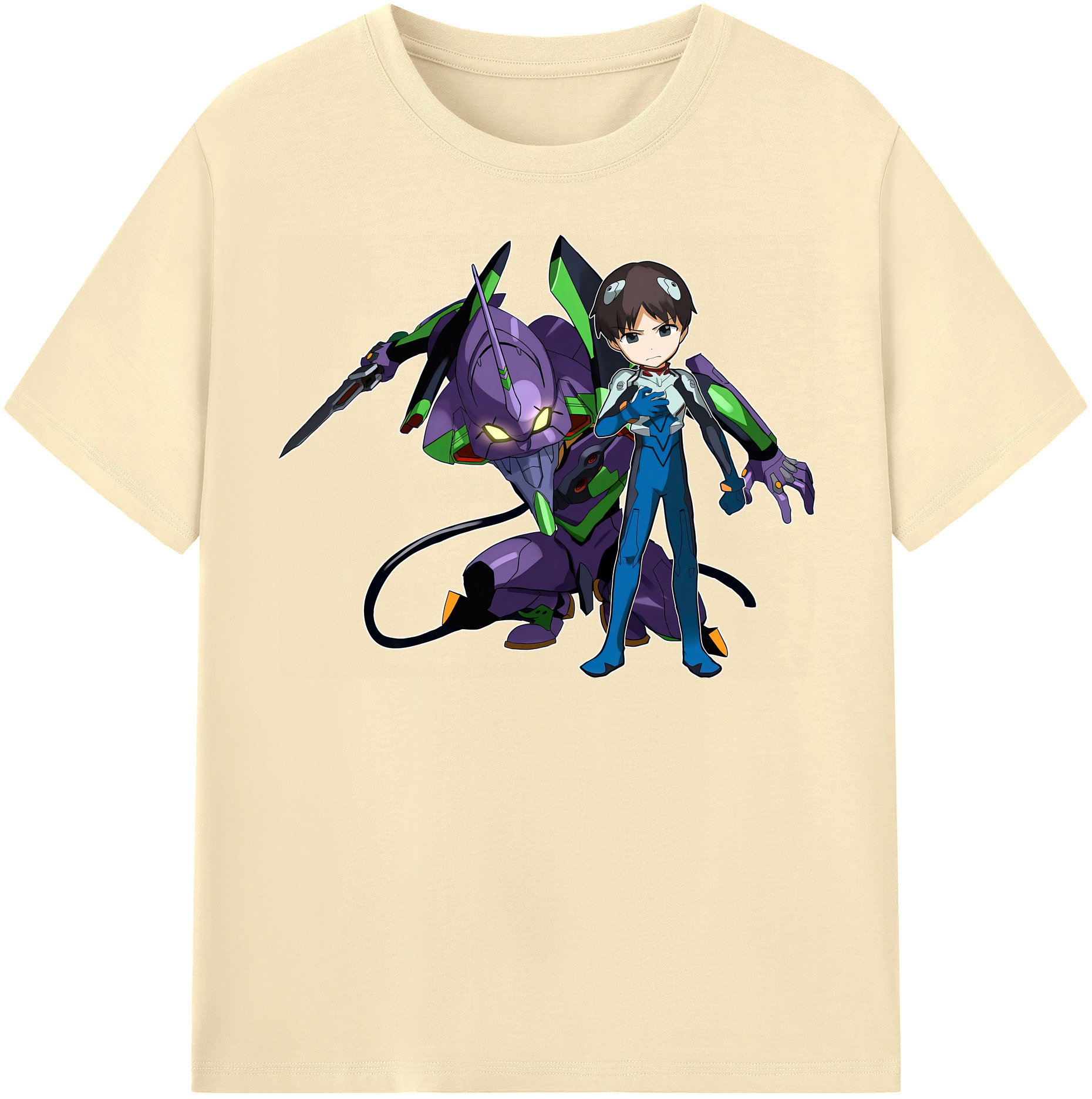 （画像用） EVA 新世紀エヴァンゲリオン 綿100％半袖Tシャツ（フロントプリント）