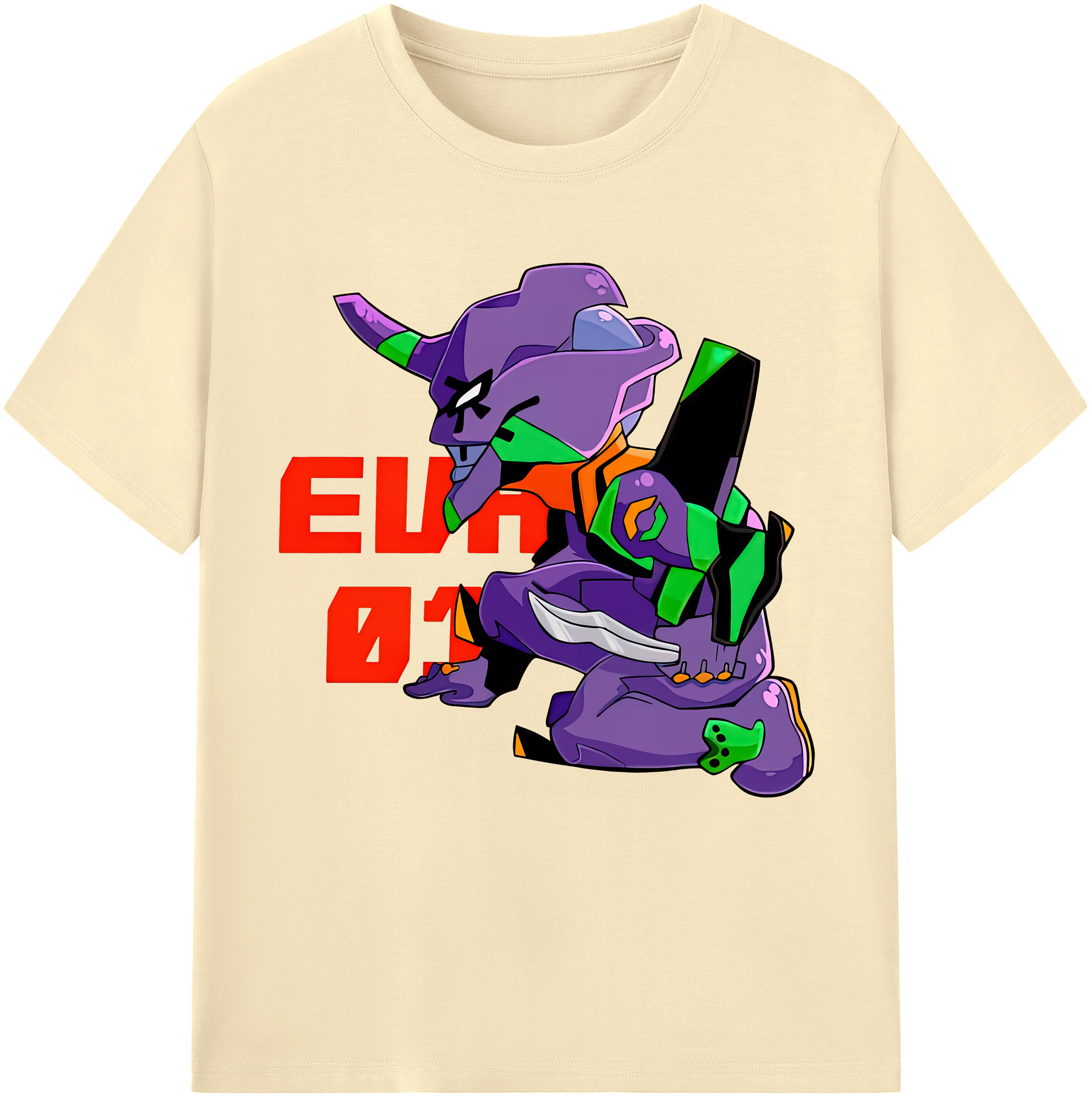 （画像用） EVA 新世紀エヴァンゲリオン 綿100％半袖Tシャツ（フロントプリント）