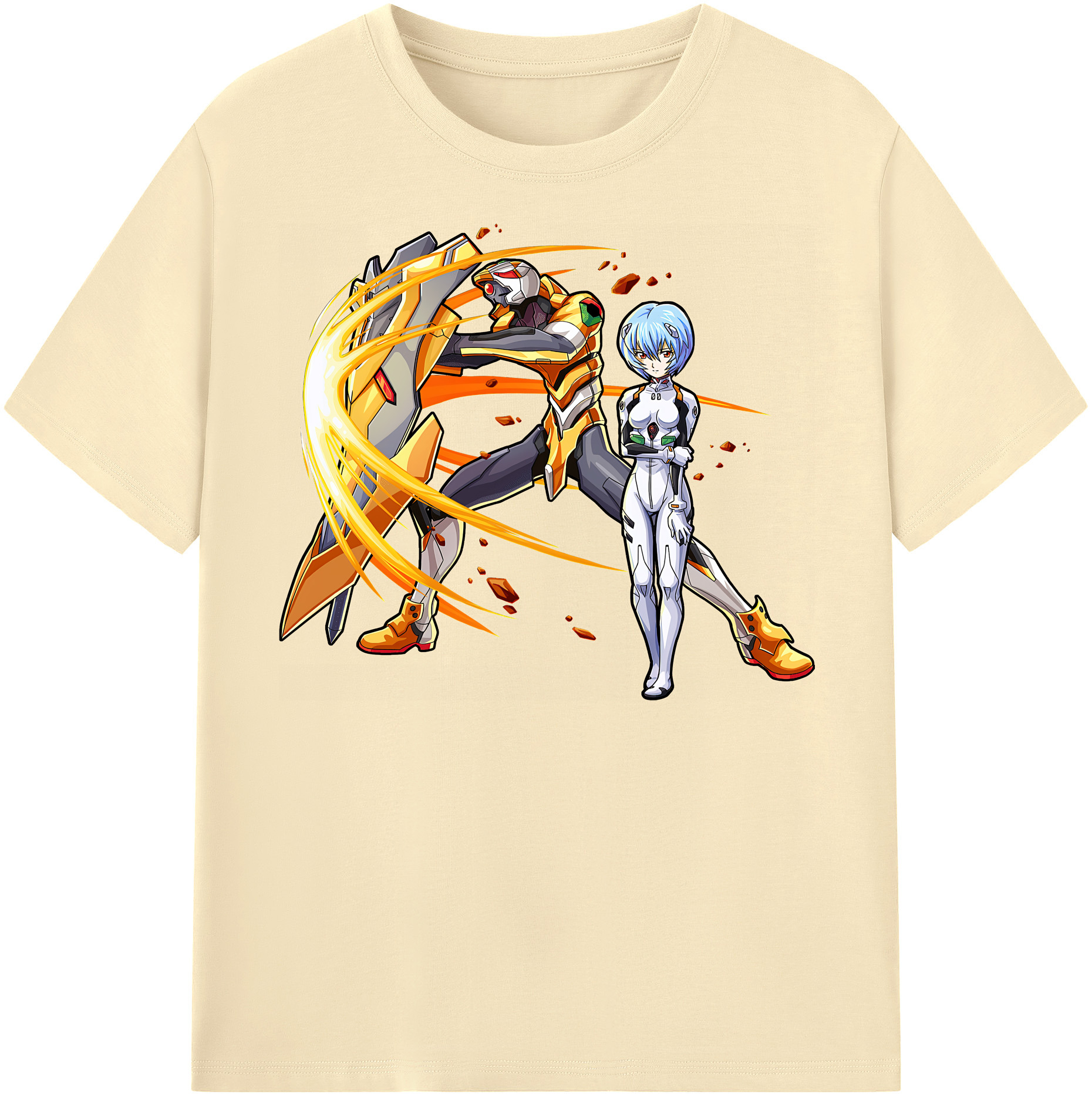 （画像用） EVA 新世紀エヴァンゲリオン 綿100％半袖Tシャツ（フロントプリント）
