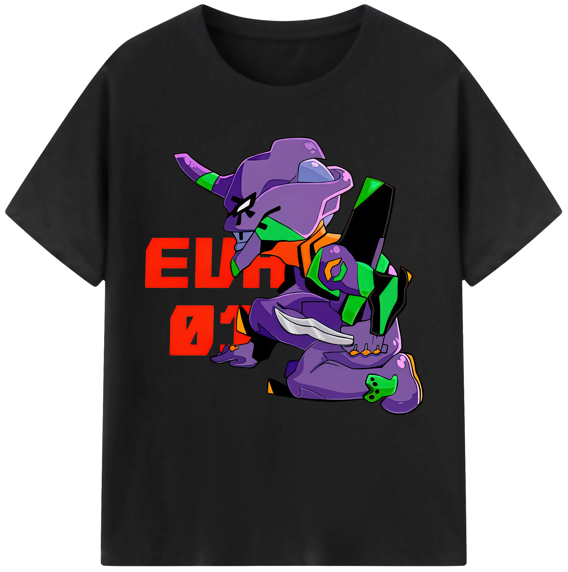 （画像用） EVA 新世紀エヴァンゲリオン 綿100％半袖Tシャツ（フロントプリント）
