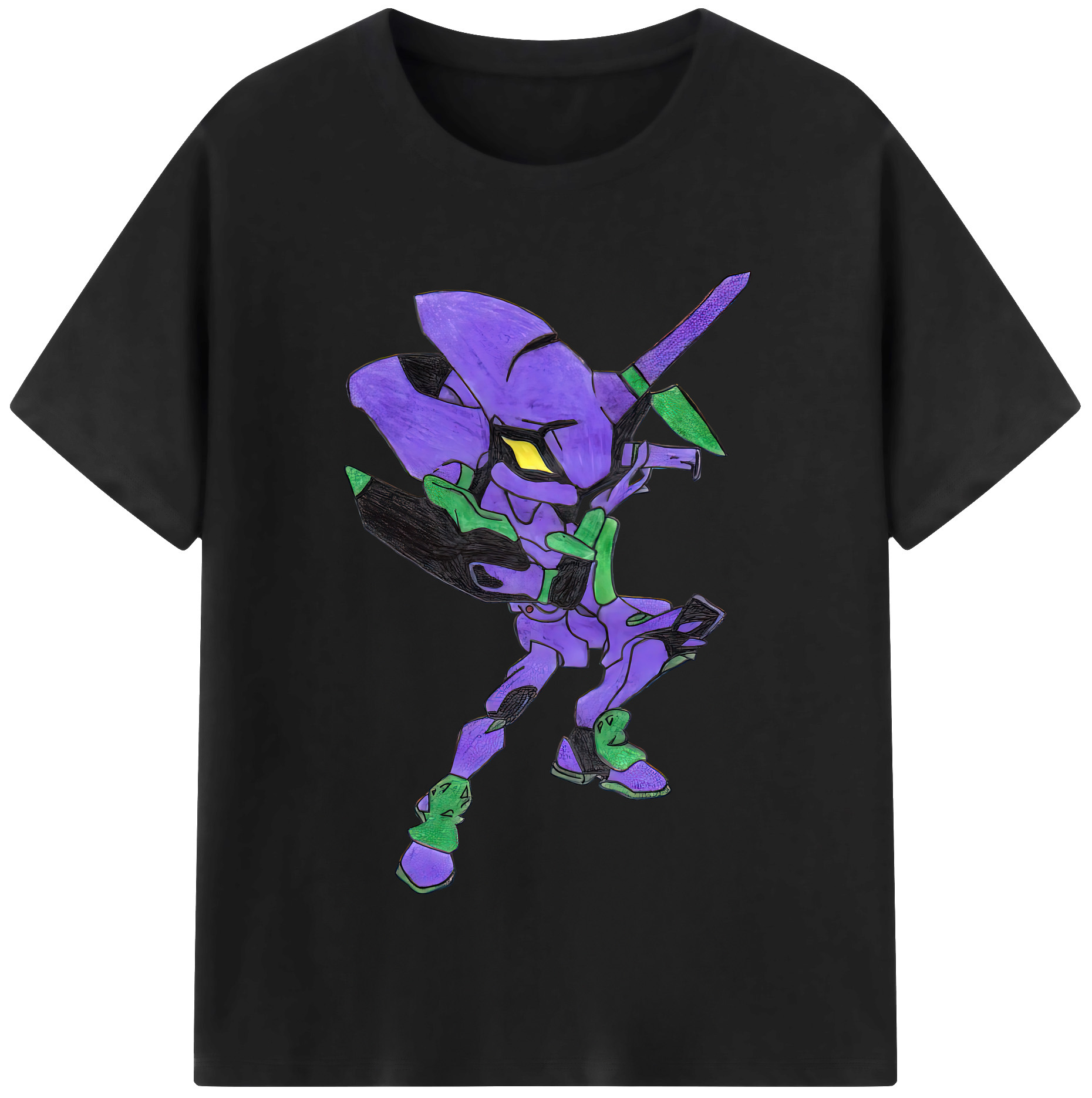 （画像用） EVA 新世紀エヴァンゲリオン 綿100％半袖Tシャツ（フロントプリント）