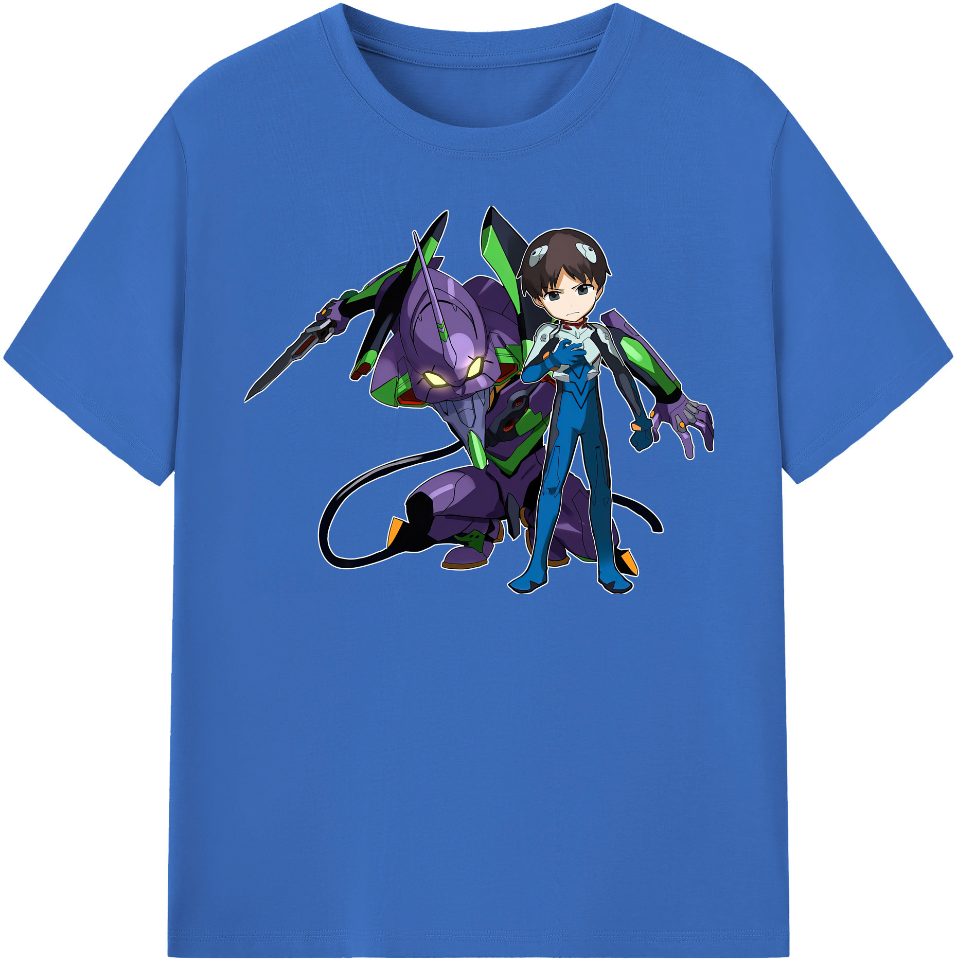（画像用） EVA 新世紀エヴァンゲリオン 綿100％半袖Tシャツ（フロントプリント）