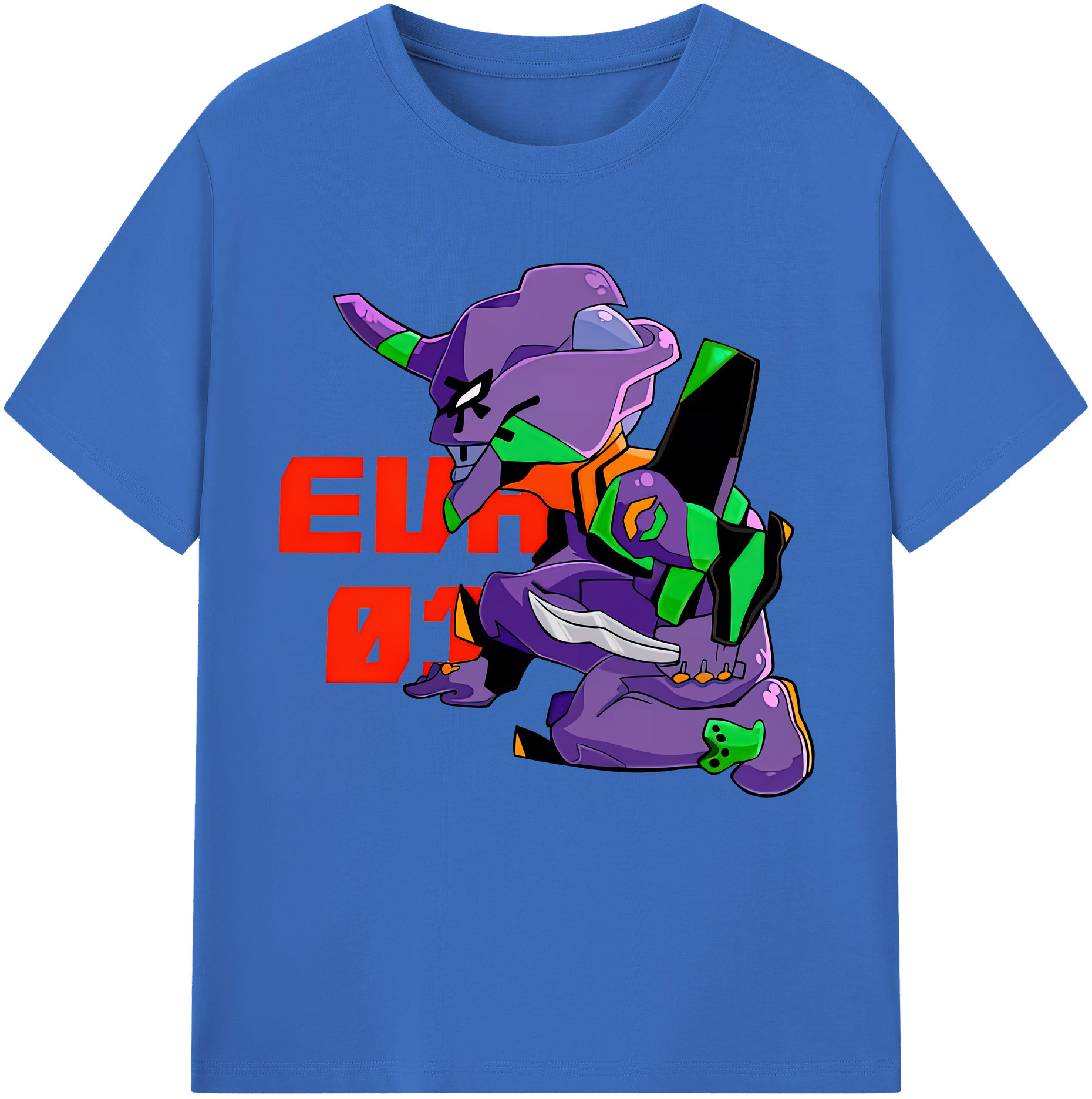 （画像用） EVA 新世紀エヴァンゲリオン 綿100％半袖Tシャツ（フロントプリント）