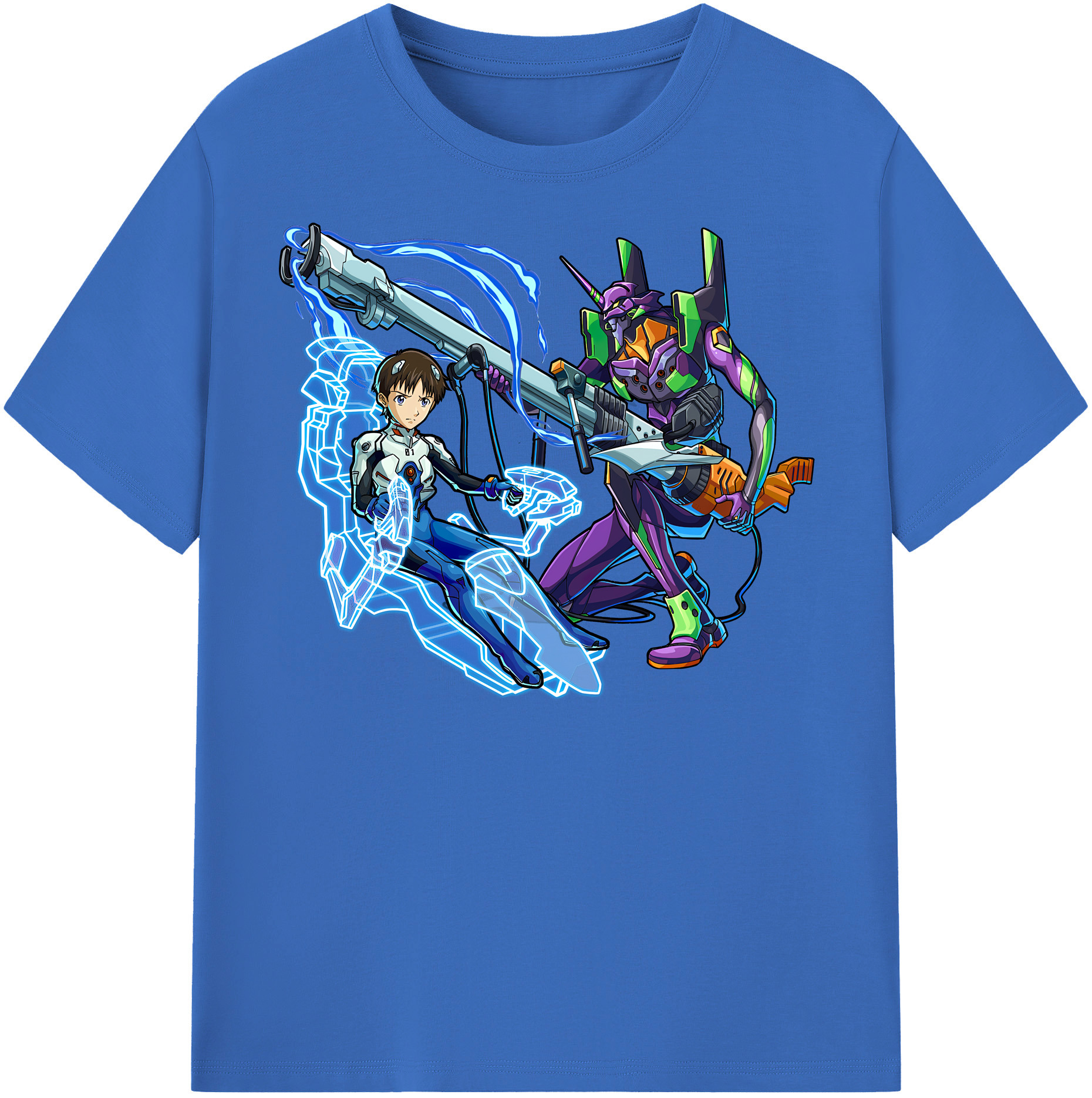 （画像用） EVA 新世紀エヴァンゲリオン 綿100％半袖Tシャツ（フロントプリント）