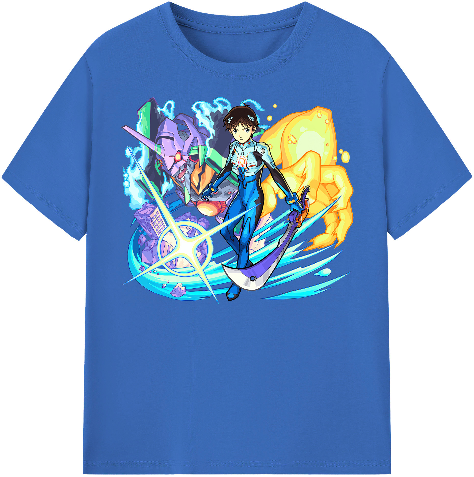 （画像用） EVA 新世紀エヴァンゲリオン 綿100％半袖Tシャツ（フロントプリント）