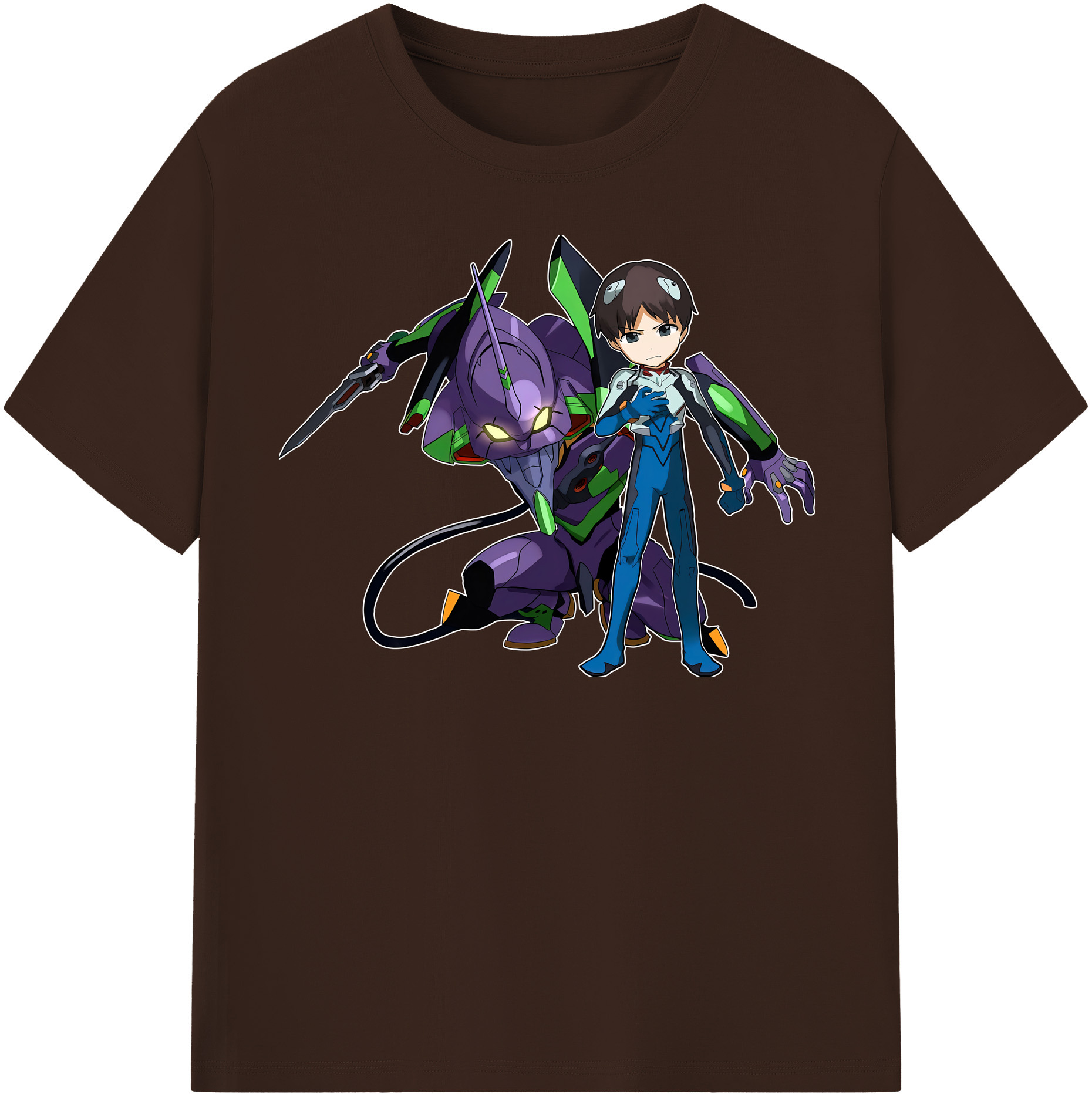 （画像用） EVA 新世紀エヴァンゲリオン 綿100％半袖Tシャツ（フロントプリント）