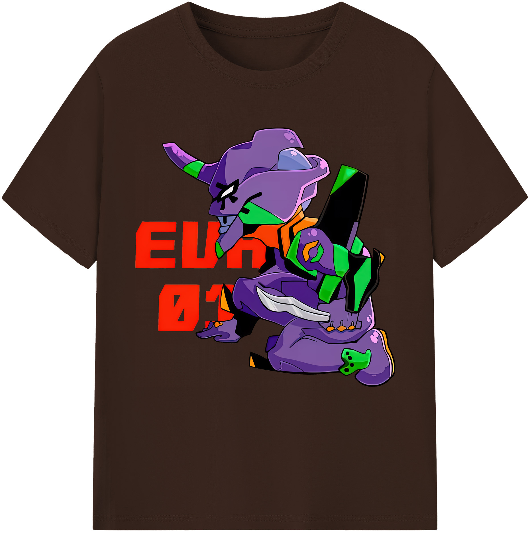 （画像用） EVA 新世紀エヴァンゲリオン 綿100％半袖Tシャツ（フロントプリント）