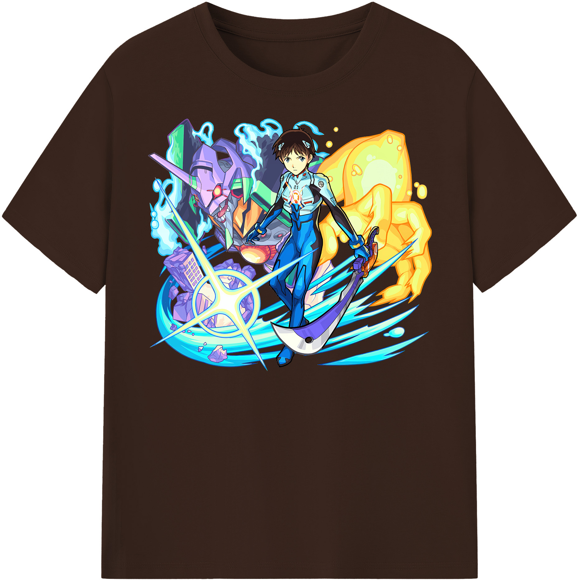 （画像用） EVA 新世紀エヴァンゲリオン 綿100％半袖Tシャツ（フロントプリント）