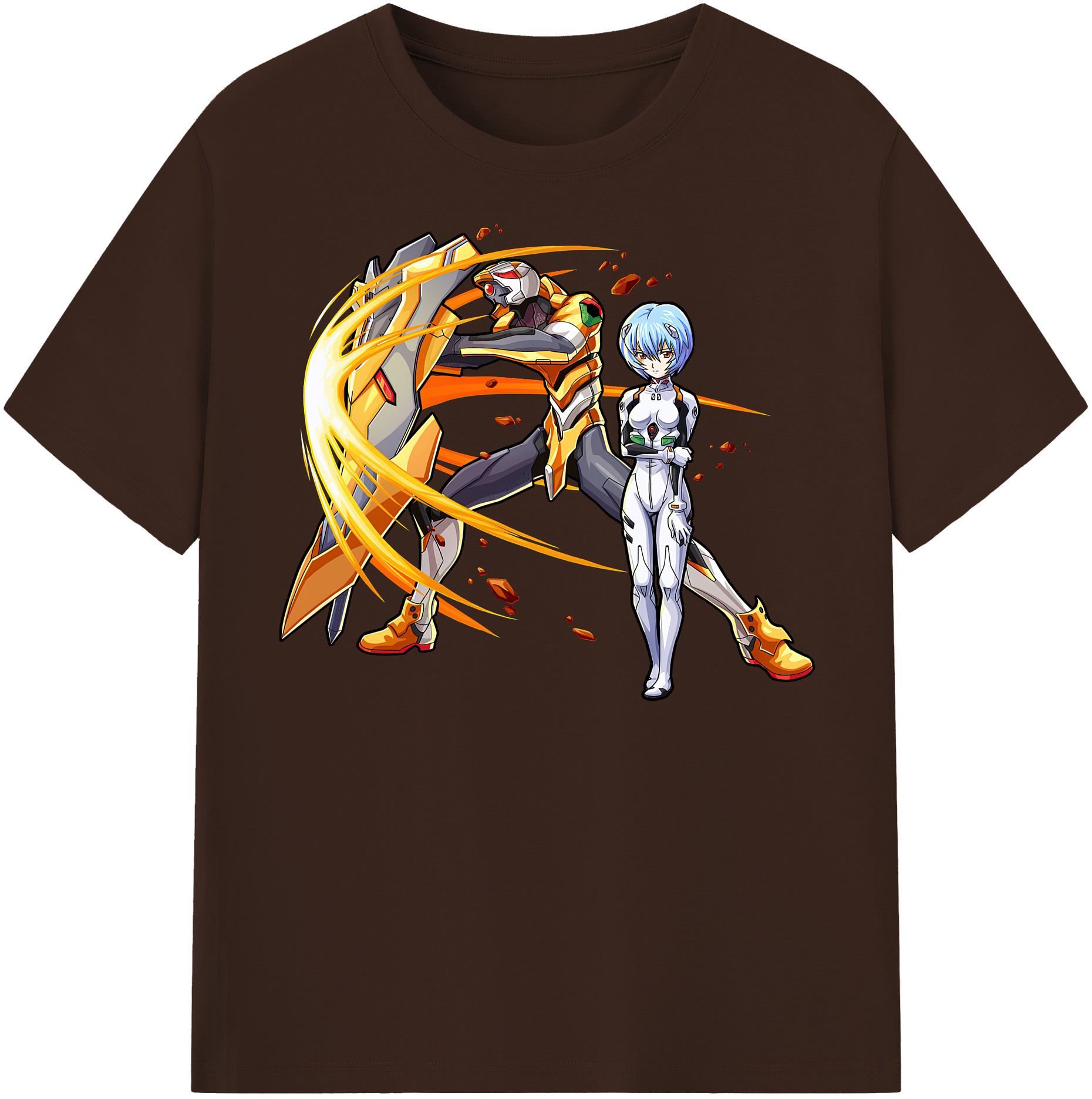 （画像用） EVA 新世紀エヴァンゲリオン 綿100％半袖Tシャツ（フロントプリント）