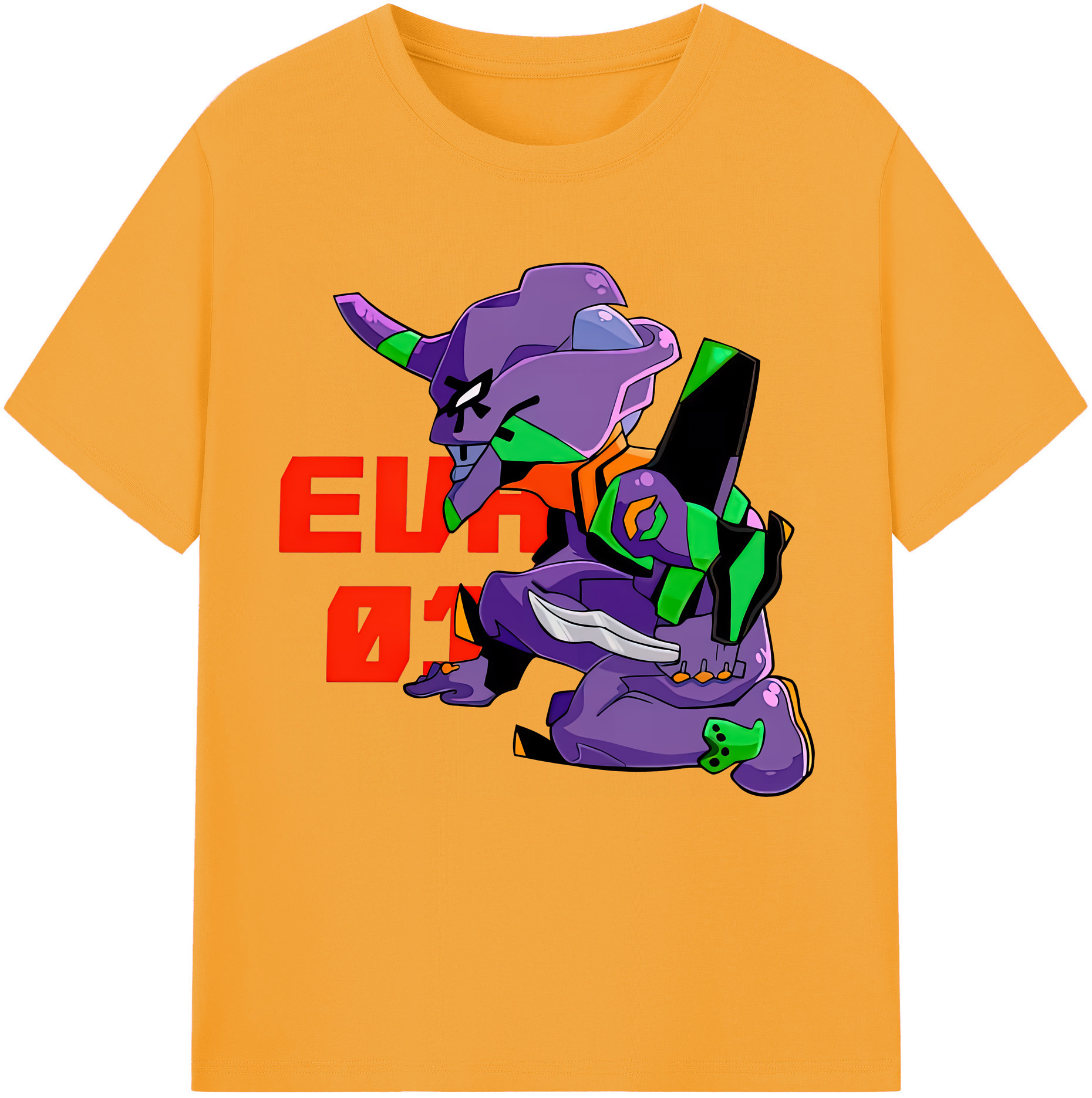 （画像用） EVA 新世紀エヴァンゲリオン 綿100％半袖Tシャツ（フロントプリント）