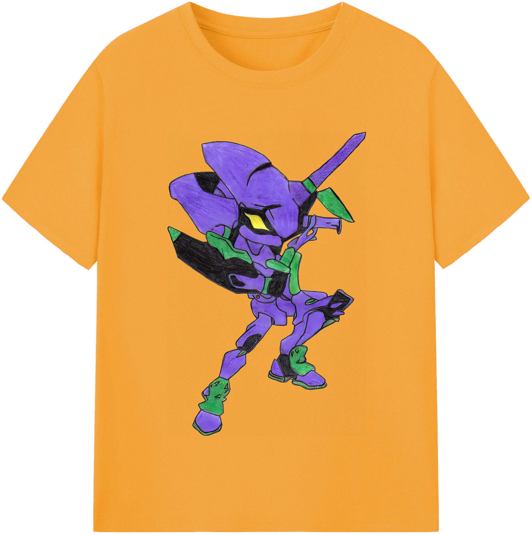 （画像用） EVA 新世紀エヴァンゲリオン 綿100％半袖Tシャツ（フロントプリント）
