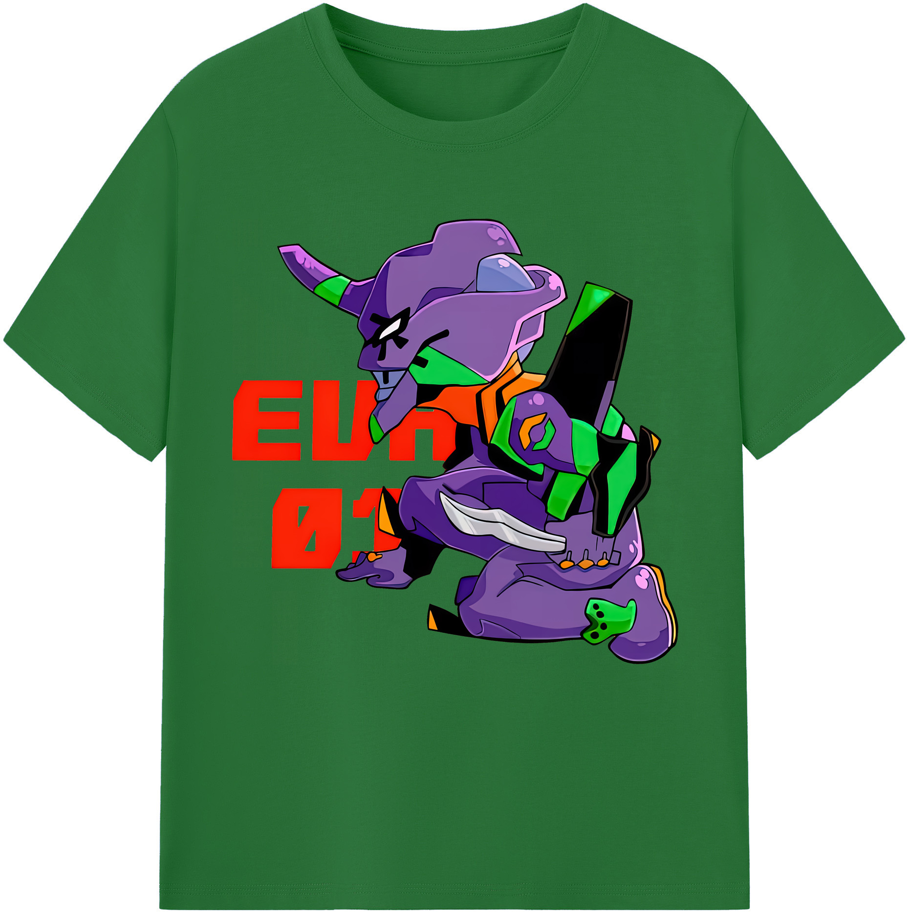 （画像用） EVA 新世紀エヴァンゲリオン 綿100％半袖Tシャツ（フロントプリント）