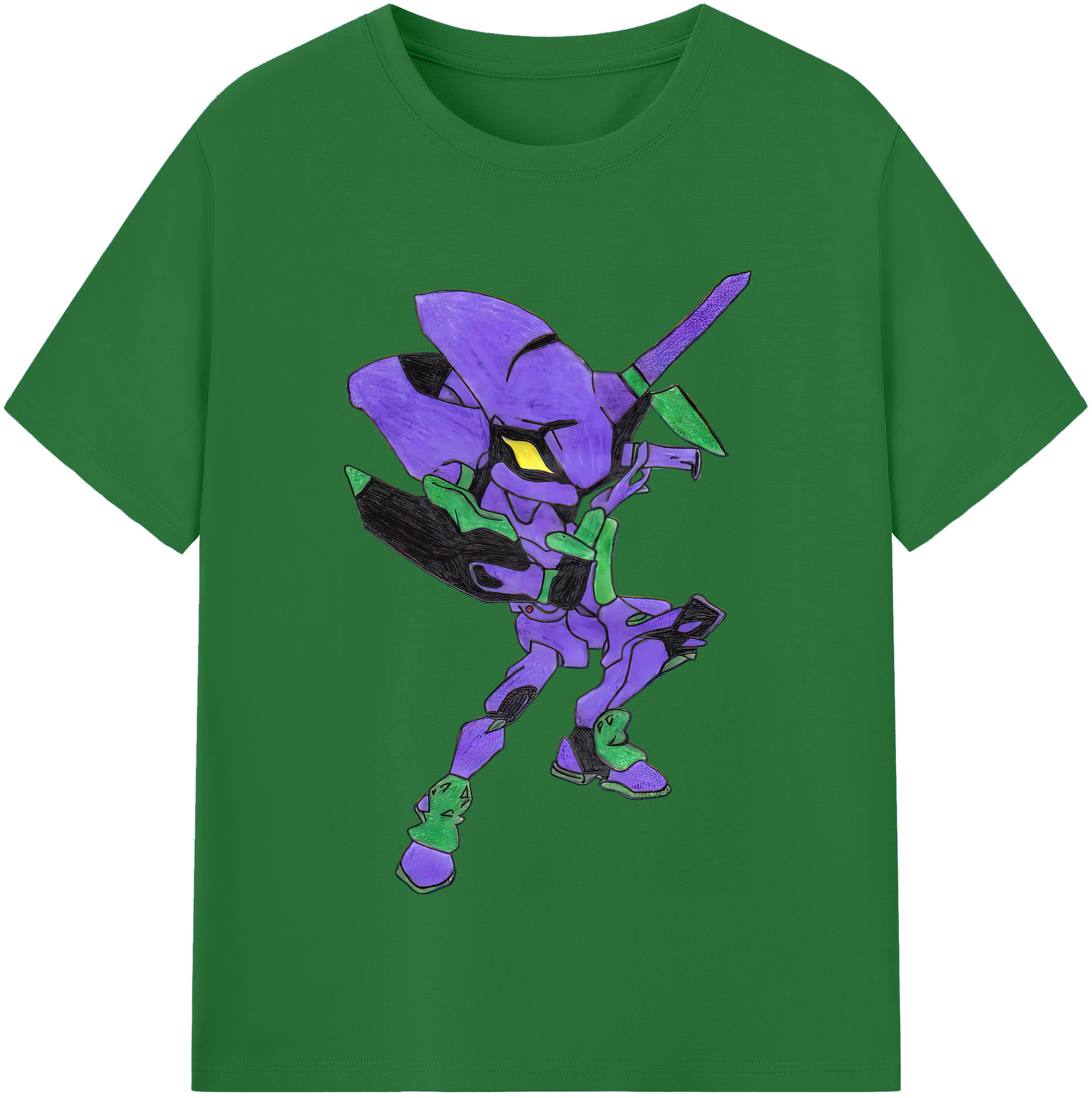 （画像用） EVA 新世紀エヴァンゲリオン 綿100％半袖Tシャツ（フロントプリント）