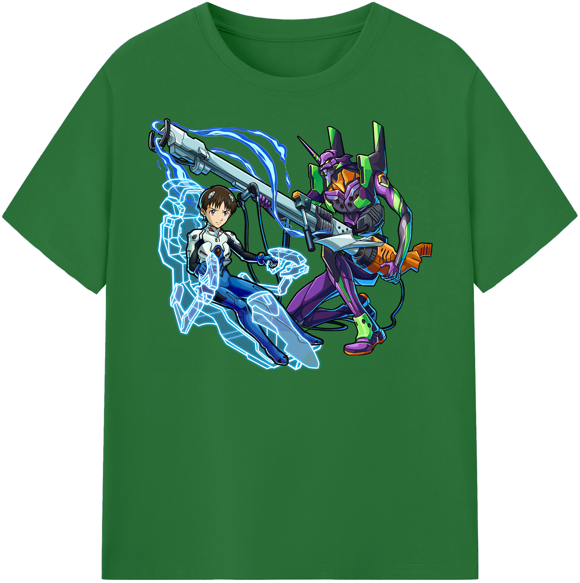 （画像用） EVA 新世紀エヴァンゲリオン 綿100％半袖Tシャツ（フロントプリント）