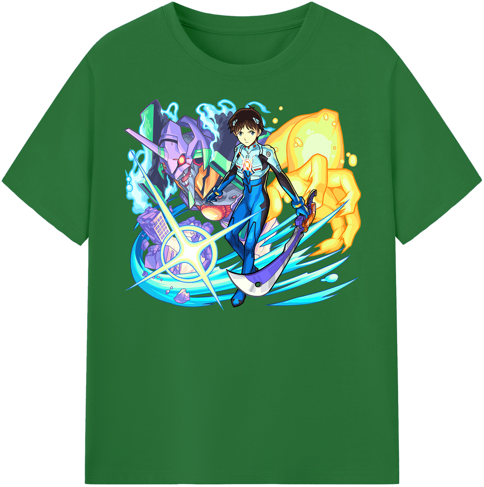 （画像用） EVA 新世紀エヴァンゲリオン 綿100％半袖Tシャツ（フロントプリント）