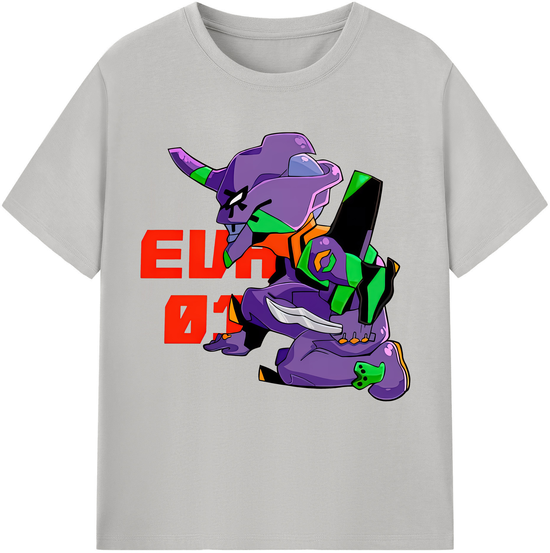 （画像用） EVA 新世紀エヴァンゲリオン 綿100％半袖Tシャツ（フロントプリント）
