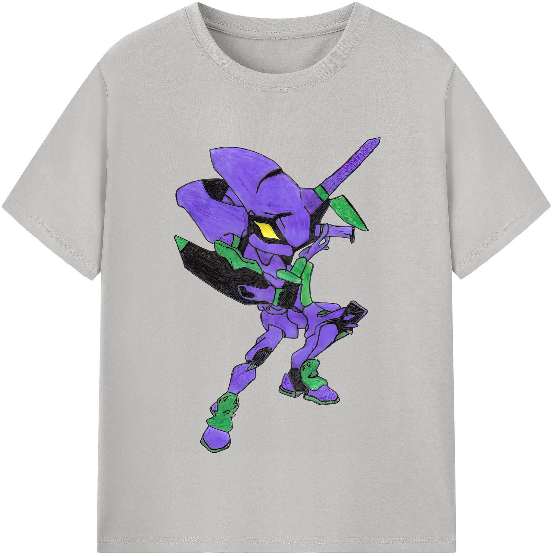 （画像用） EVA 新世紀エヴァンゲリオン 綿100％半袖Tシャツ（フロントプリント）