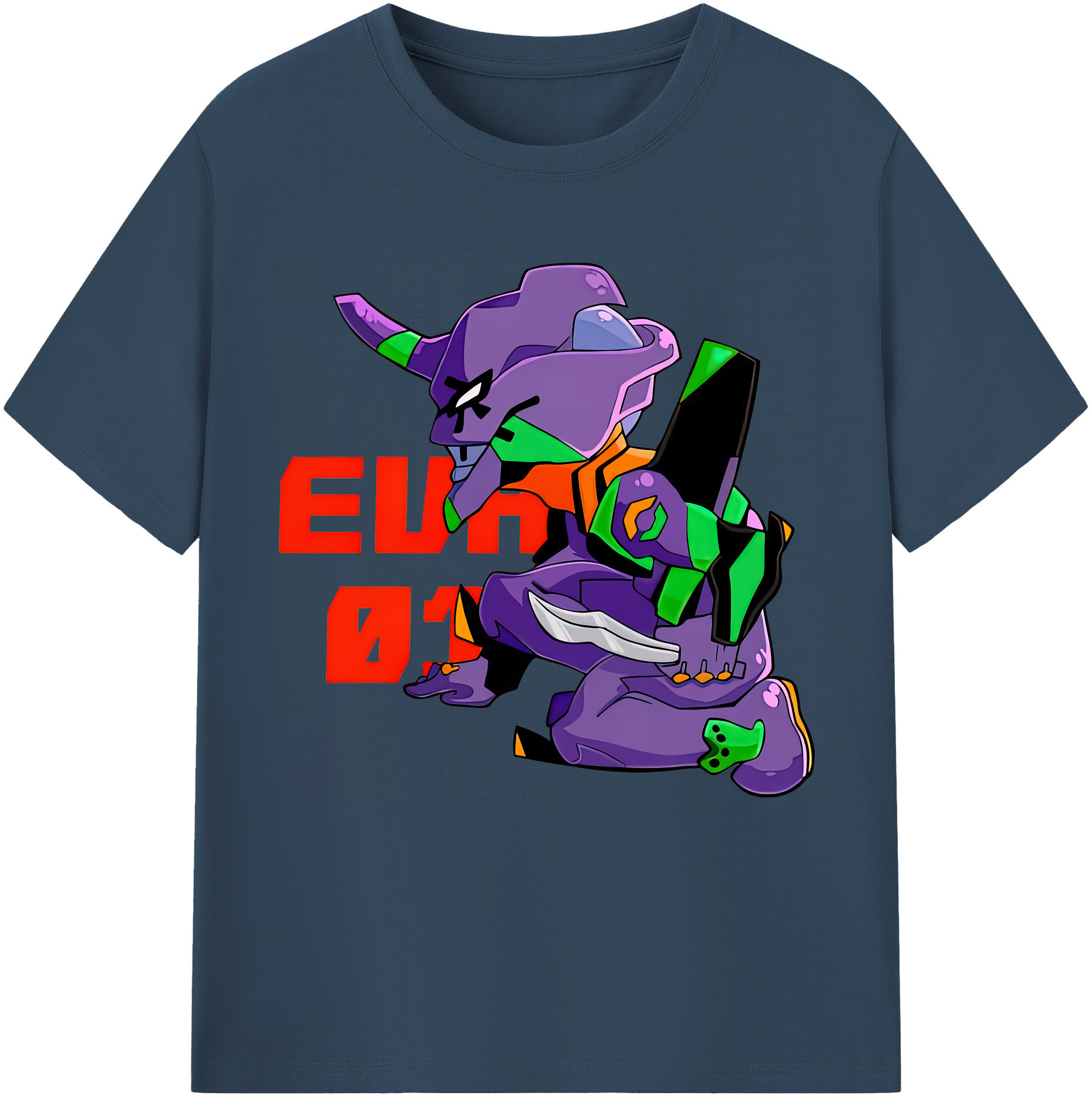 （画像用） EVA 新世紀エヴァンゲリオン 綿100％半袖Tシャツ（フロントプリント）