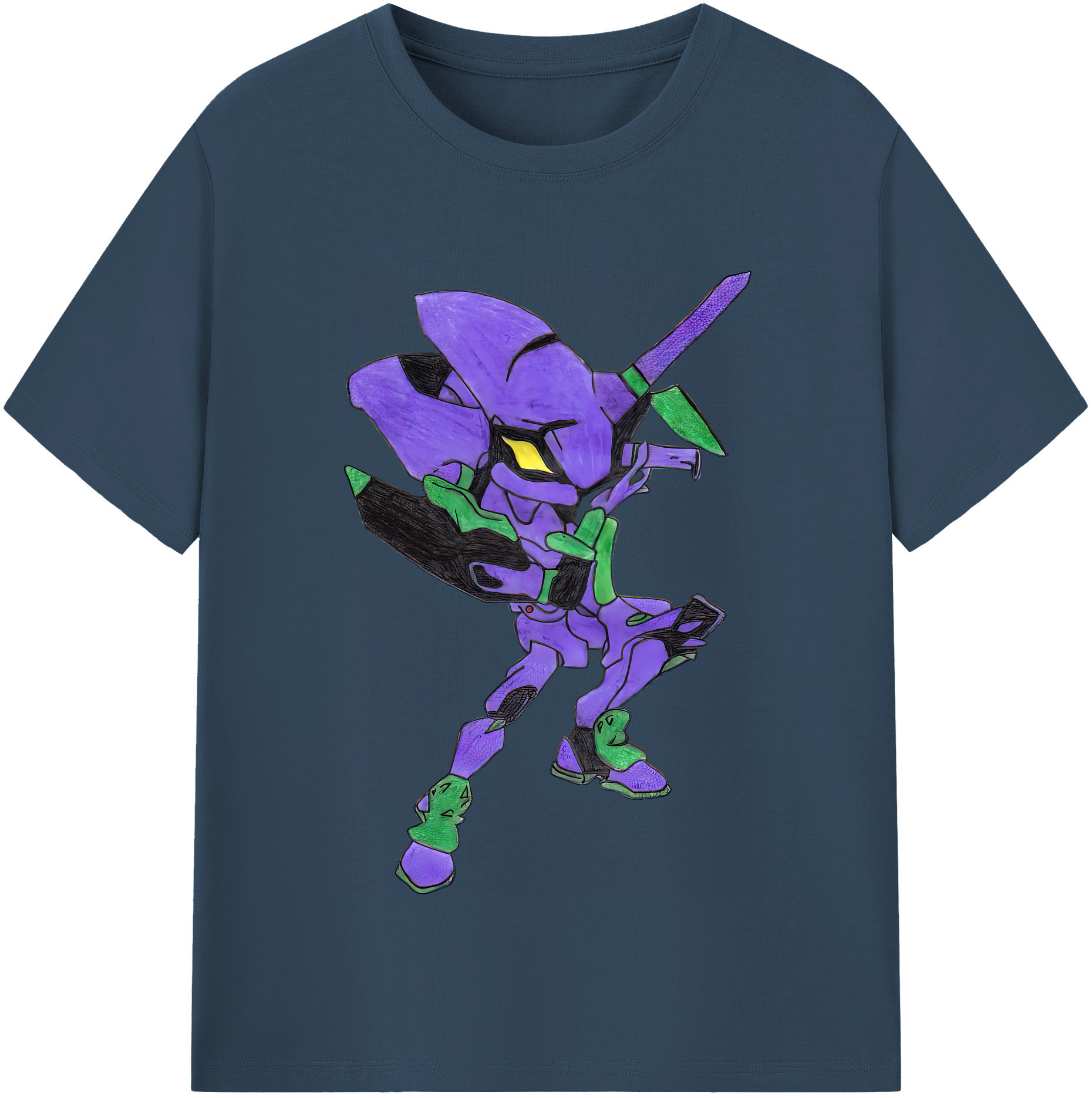 （画像用） EVA 新世紀エヴァンゲリオン 綿100％半袖Tシャツ（フロントプリント）