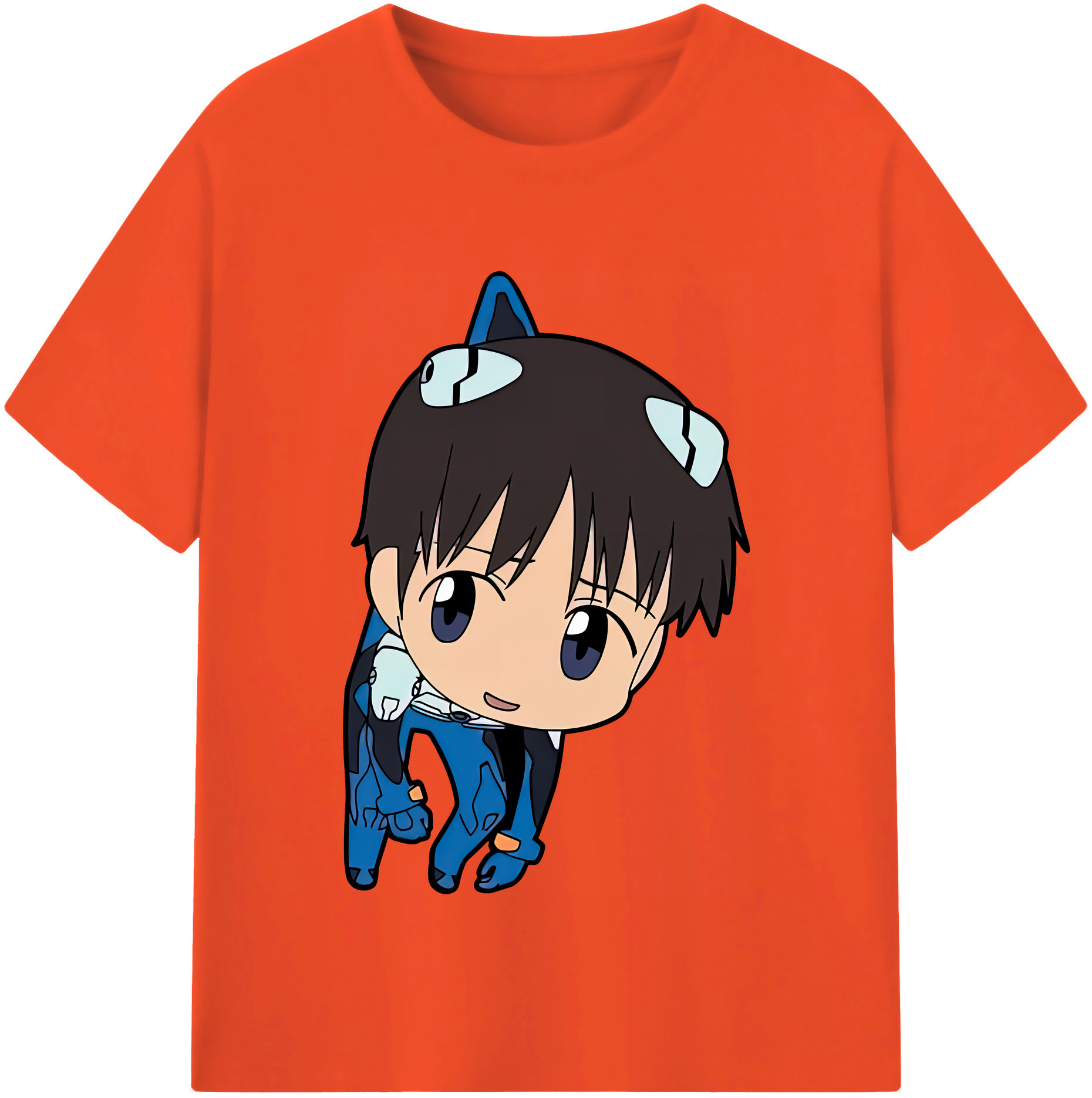 （画像用） EVA 新世紀エヴァンゲリオン 綿100％半袖Tシャツ（フロントプリント）