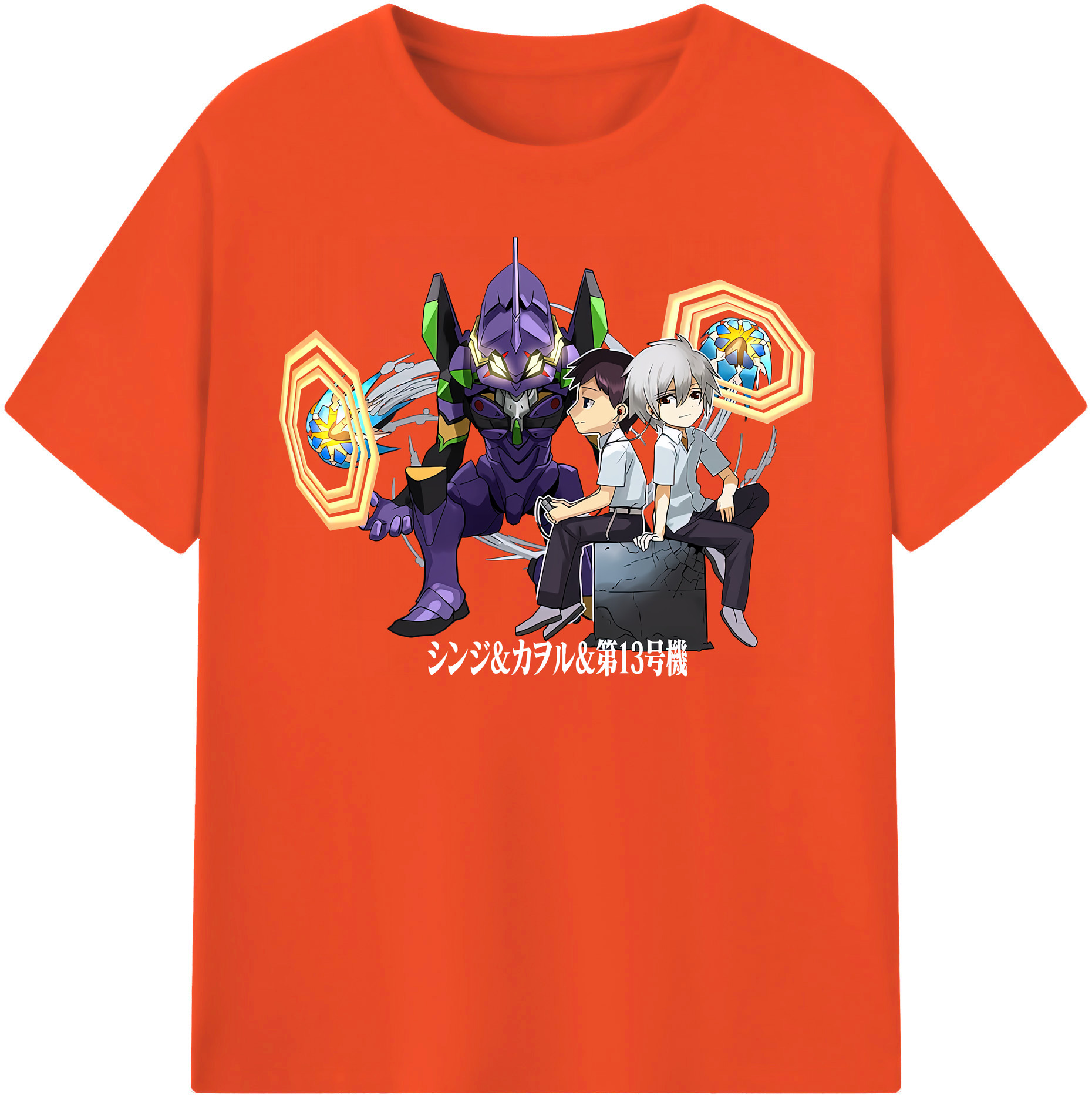 （画像用） EVA 新世紀エヴァンゲリオン 綿100％半袖Tシャツ（フロントプリント）