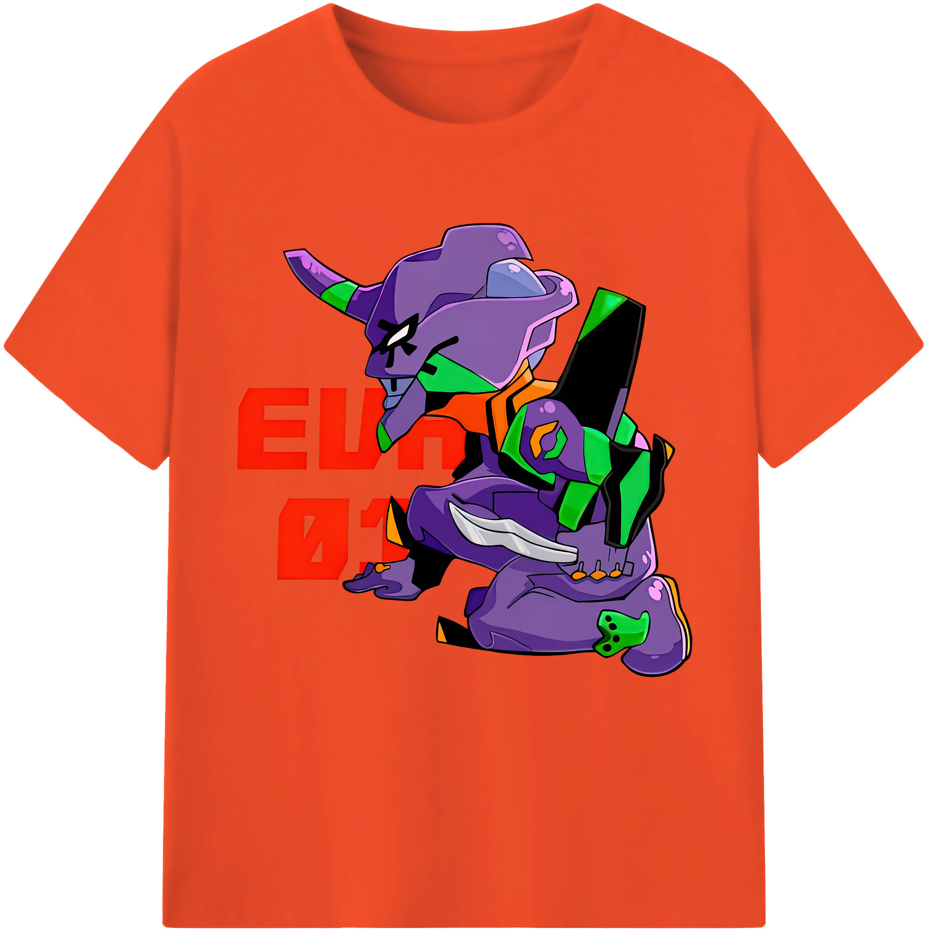 （画像用） EVA 新世紀エヴァンゲリオン 綿100％半袖Tシャツ（フロントプリント）