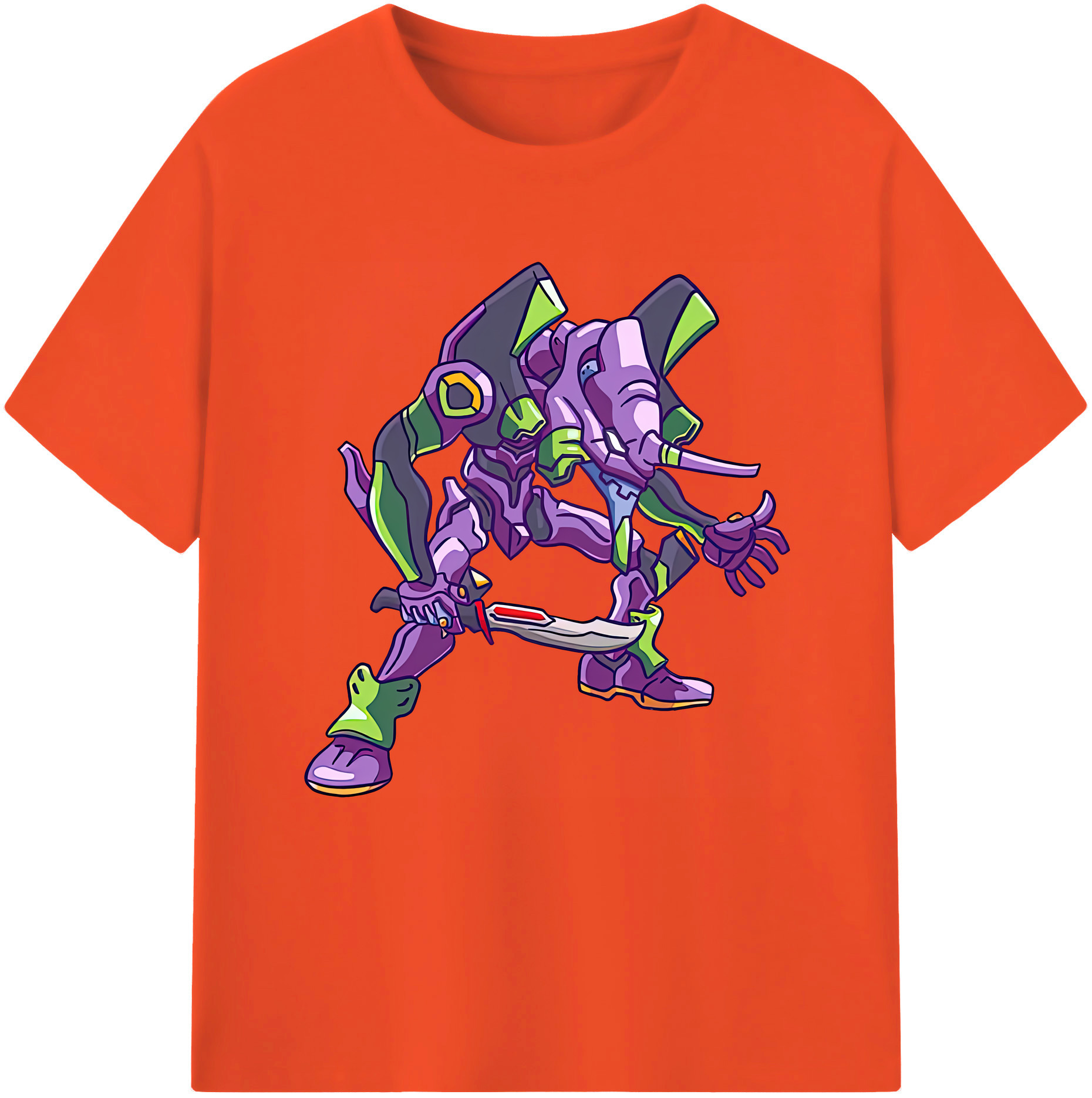（画像用） EVA 新世紀エヴァンゲリオン 綿100％半袖Tシャツ（フロントプリント）