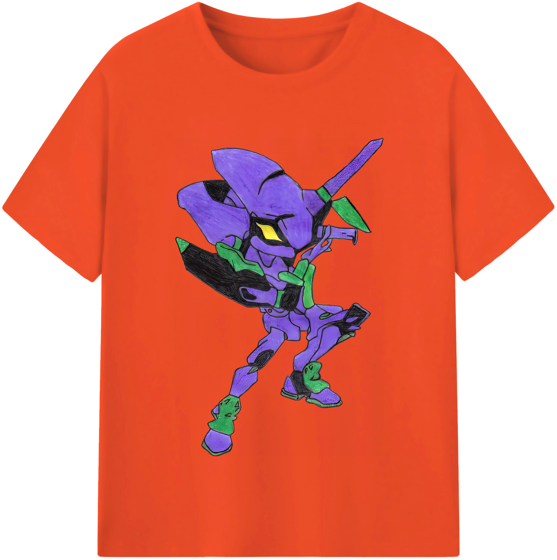 （画像用） EVA 新世紀エヴァンゲリオン 綿100％半袖Tシャツ（フロントプリント）