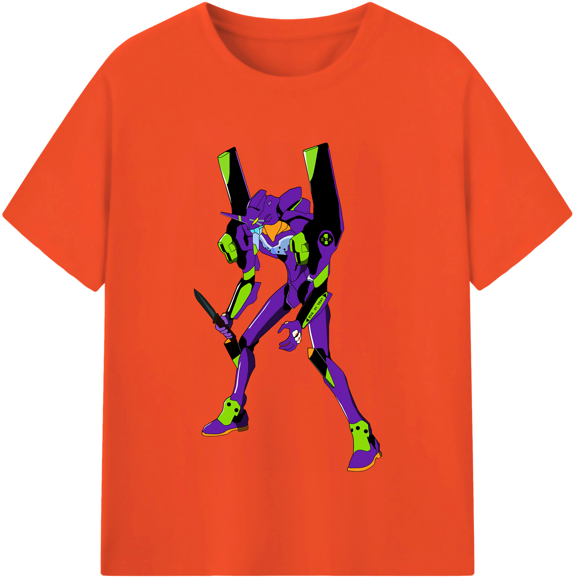 （画像用） EVA 新世紀エヴァンゲリオン 綿100％半袖Tシャツ（フロントプリント）